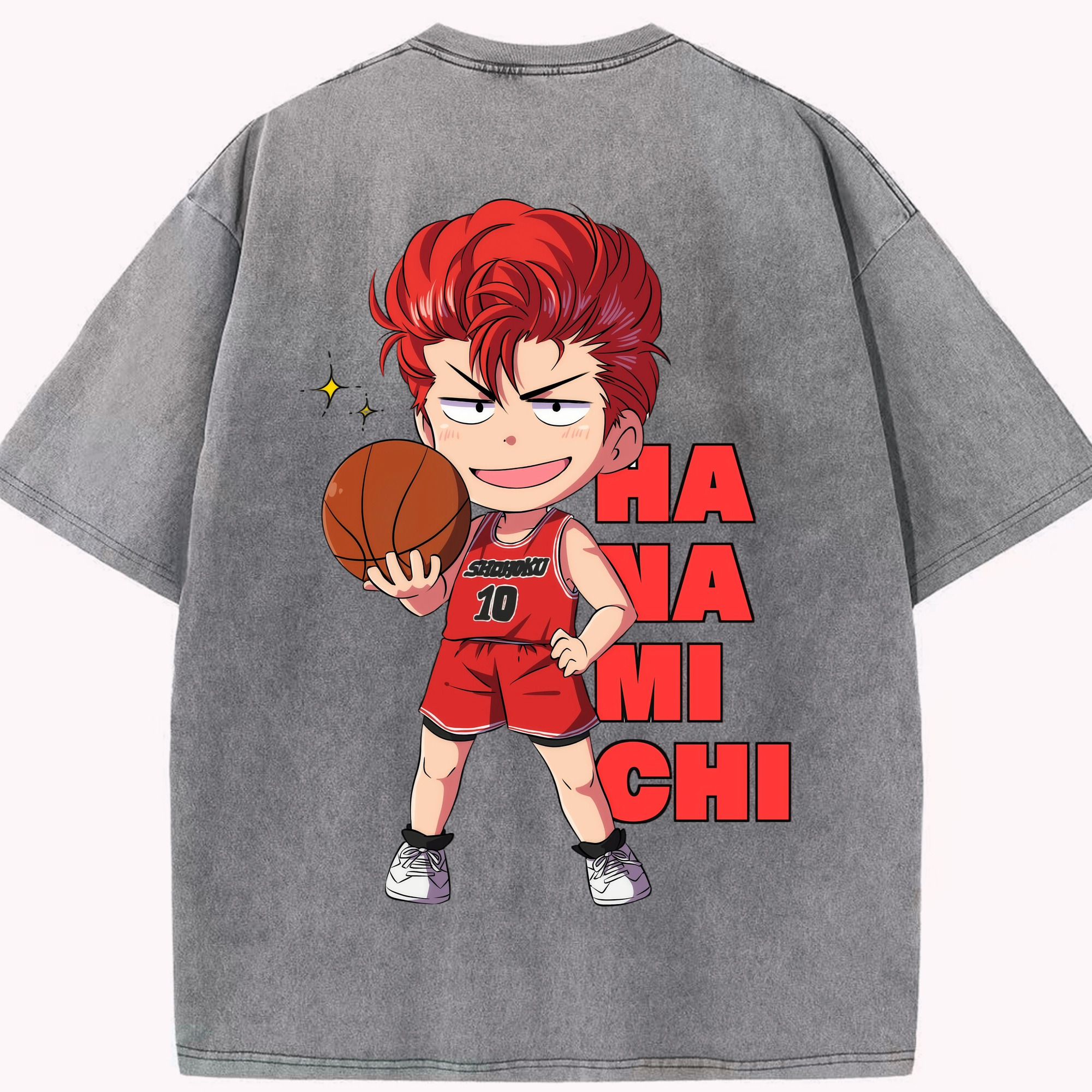 （画像用） SLAM DUNK／スラムダンク 綿100% ヴィンテージ風 半袖Tシャツ（背面プリント）