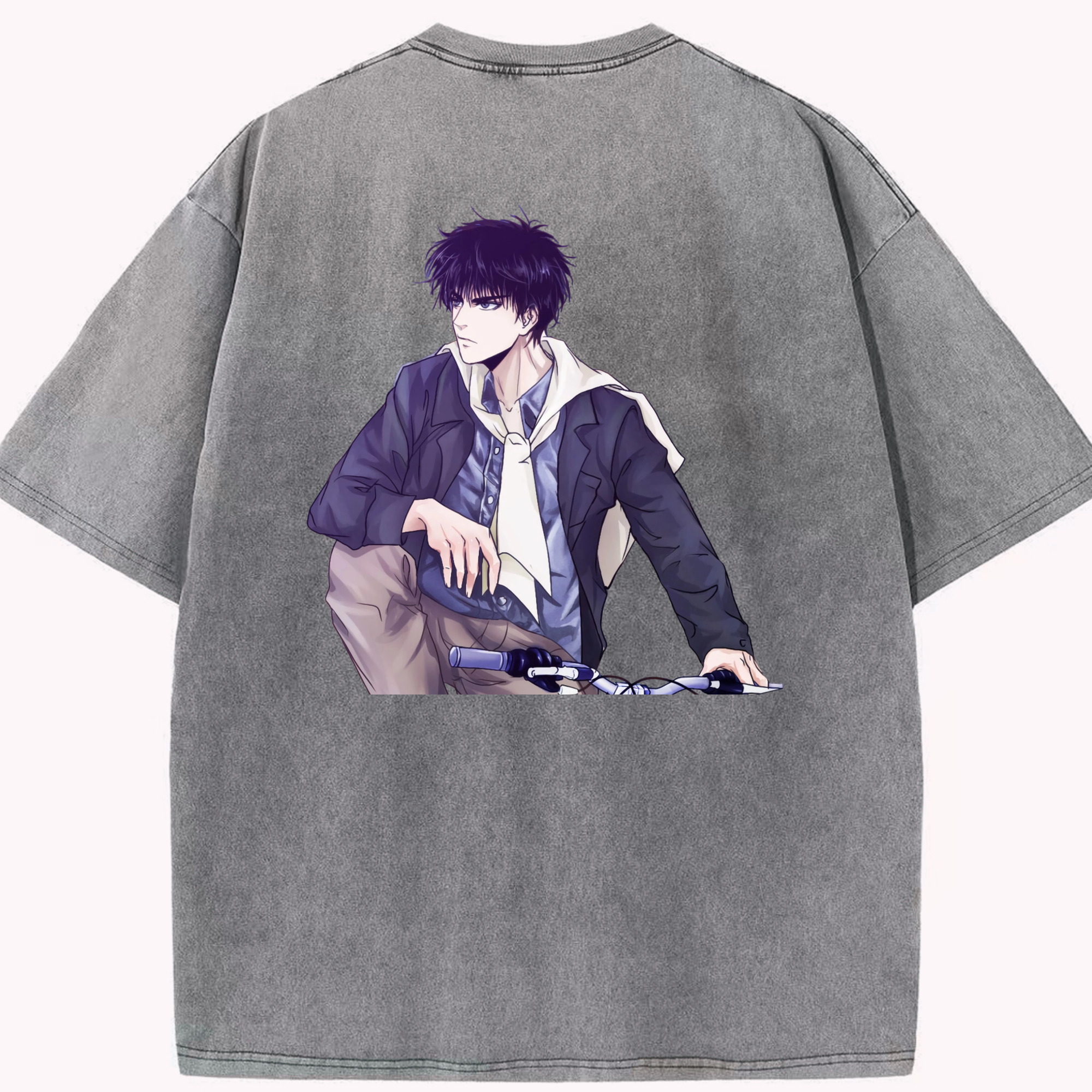 （画像用） SLAM DUNK／スラムダンク 綿100% ヴィンテージ風 半袖Tシャツ（背面プリント）