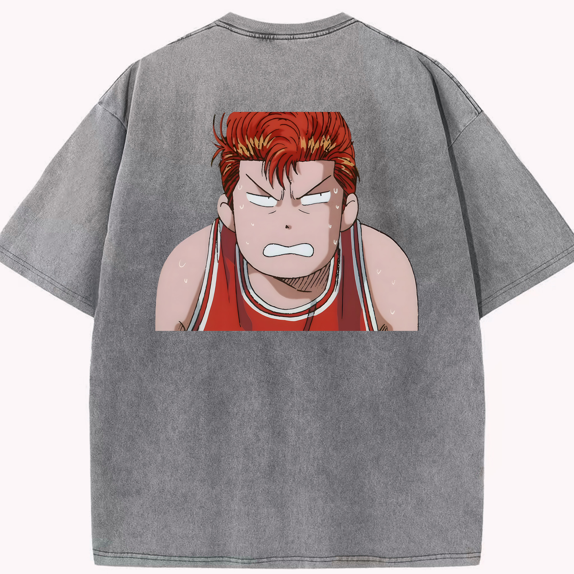 （画像用） SLAM DUNK／スラムダンク 綿100% ヴィンテージ風 半袖Tシャツ（背面プリント）