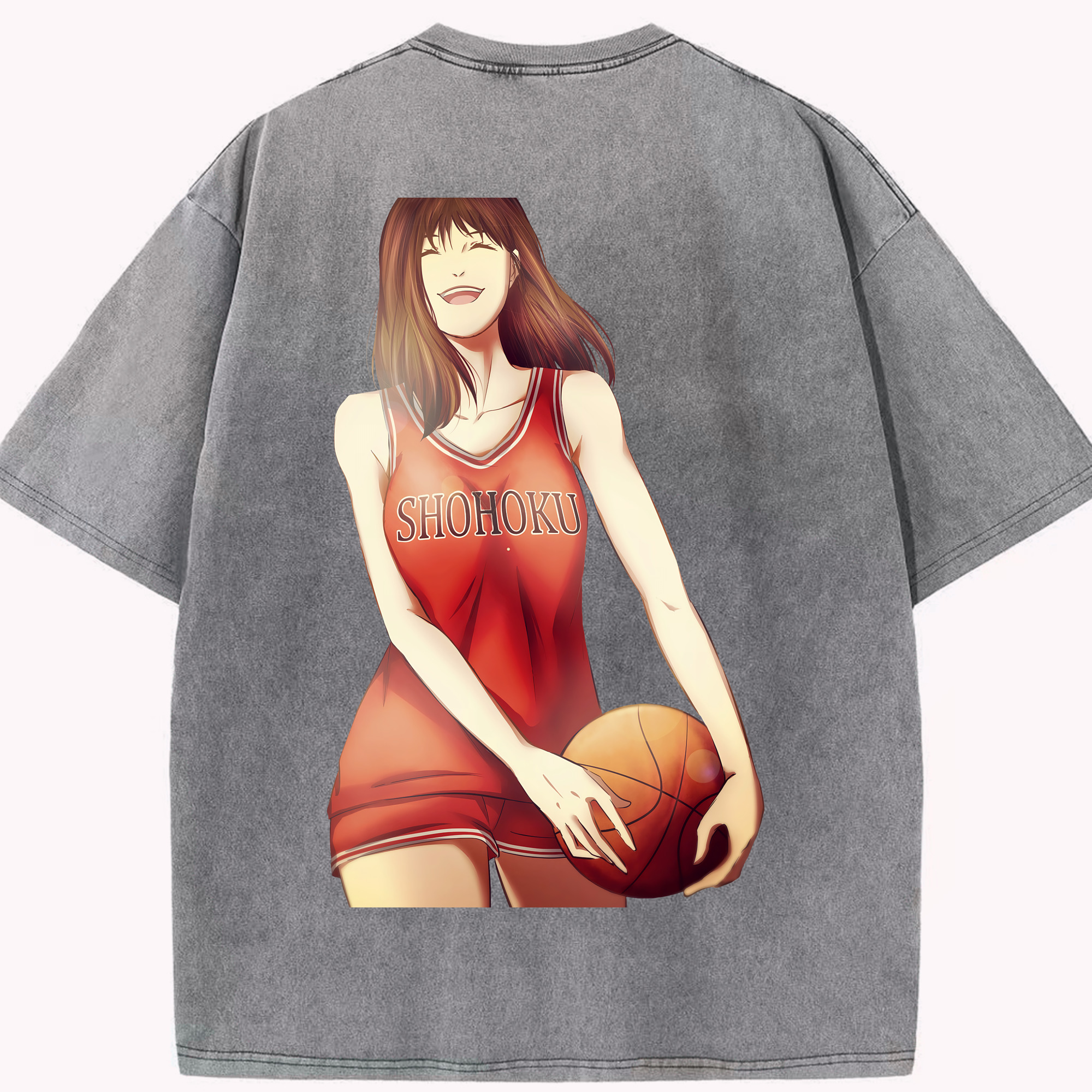 （画像用） SLAM DUNK／スラムダンク 綿100% ヴィンテージ風 半袖Tシャツ（背面プリント）