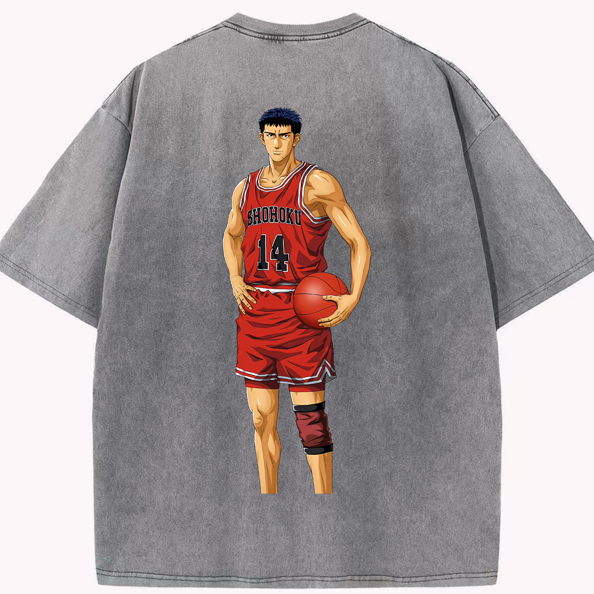 （画像用） SLAM DUNK／スラムダンク 綿100% ヴィンテージ風 半袖Tシャツ（背面プリント）