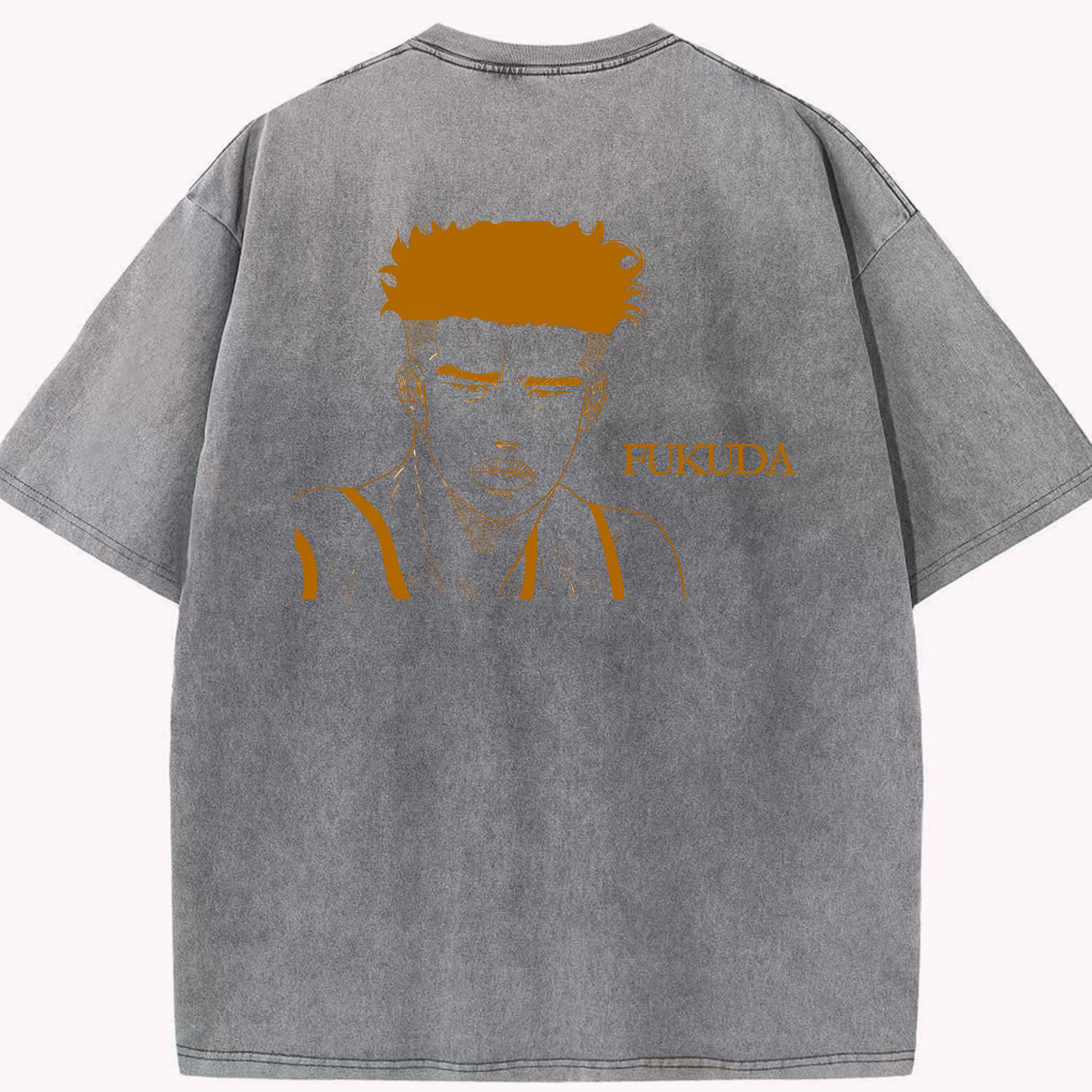 （画像用） SLAM DUNK／スラムダンク 綿100% ヴィンテージ風 半袖Tシャツ（背面プリント）