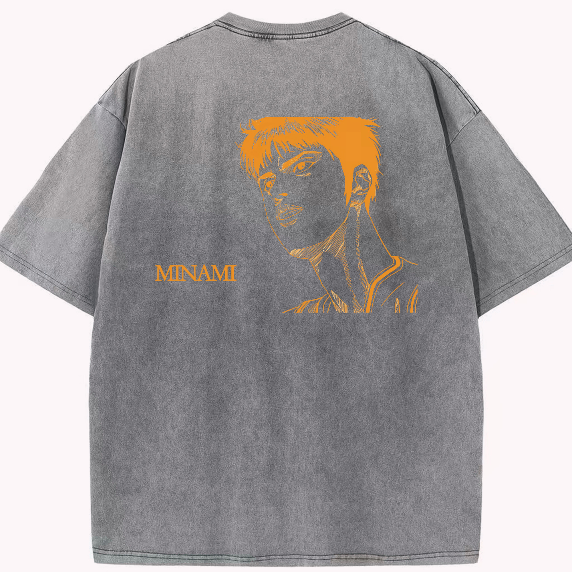 （画像用） SLAM DUNK／スラムダンク 綿100% ヴィンテージ風 半袖Tシャツ（背面プリント）