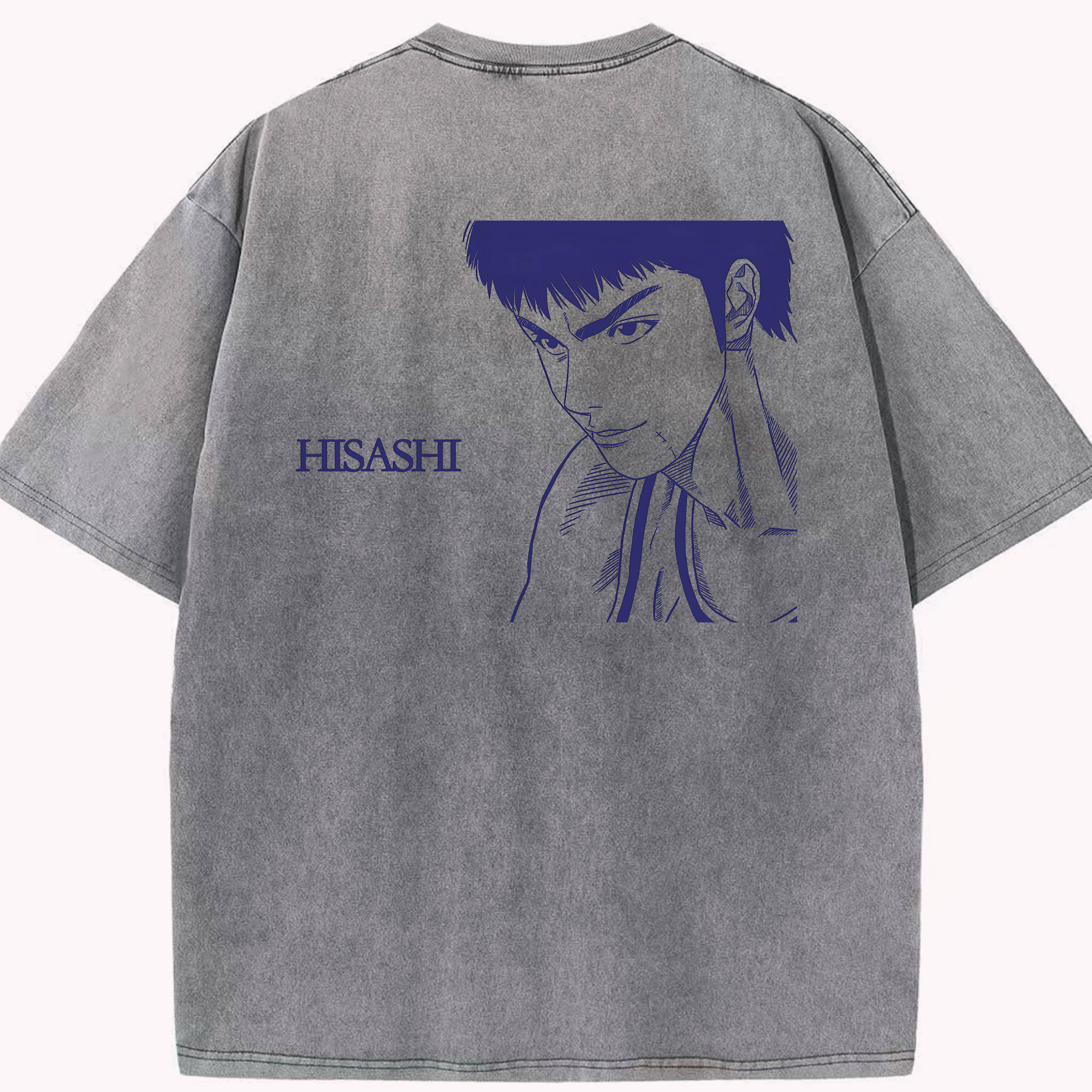 （画像用） SLAM DUNK／スラムダンク 綿100% ヴィンテージ風 半袖Tシャツ（背面プリント）
