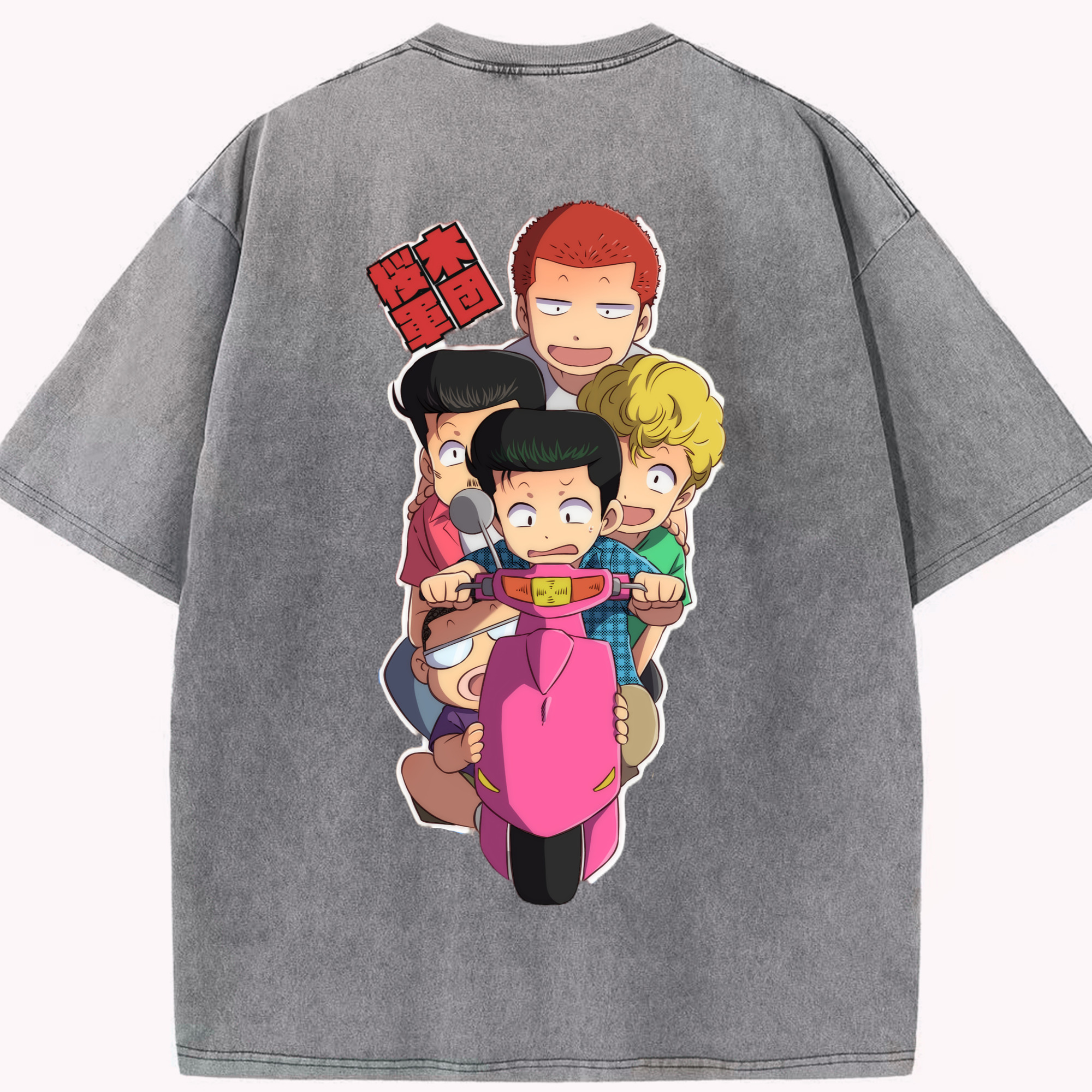 （画像用） SLAM DUNK／スラムダンク 綿100% ヴィンテージ風 半袖Tシャツ（背面プリント）