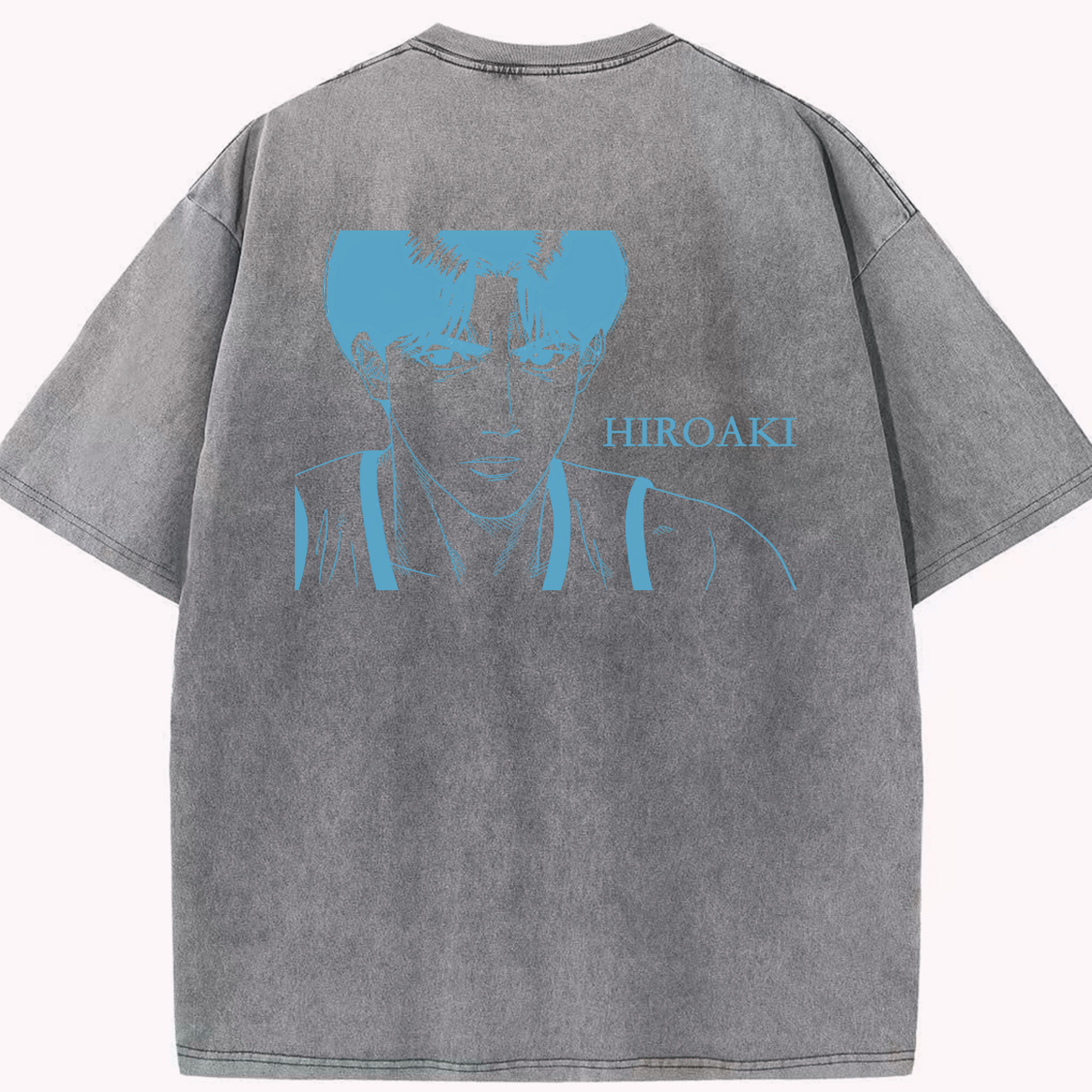 SLAM DUNK／スラムダンク 綿100% ヴィンテージ風 半袖Tシャツ（背面プリント）