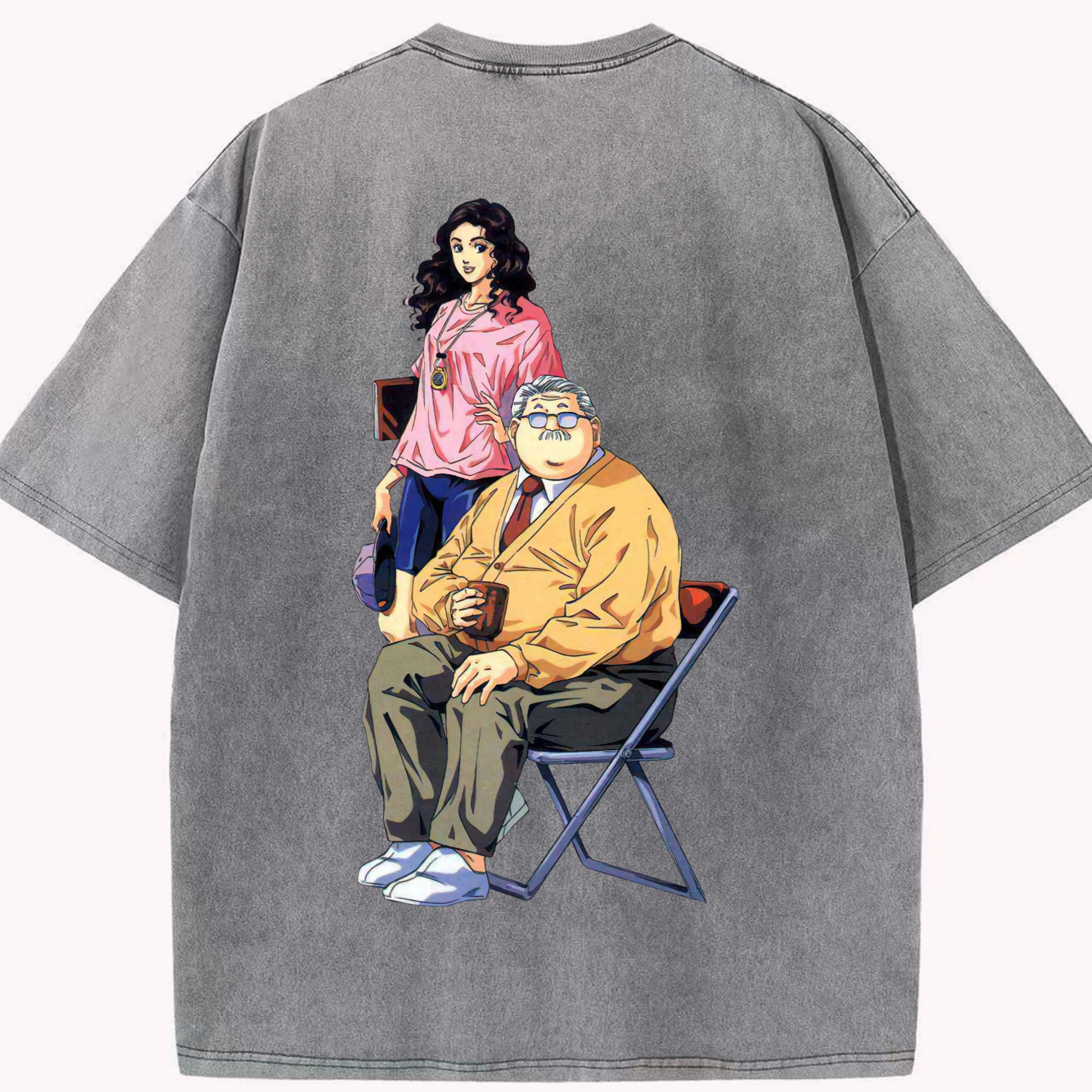 SLAM DUNK／スラムダンク 綿100% ヴィンテージ風 半袖Tシャツ（背面プリント）