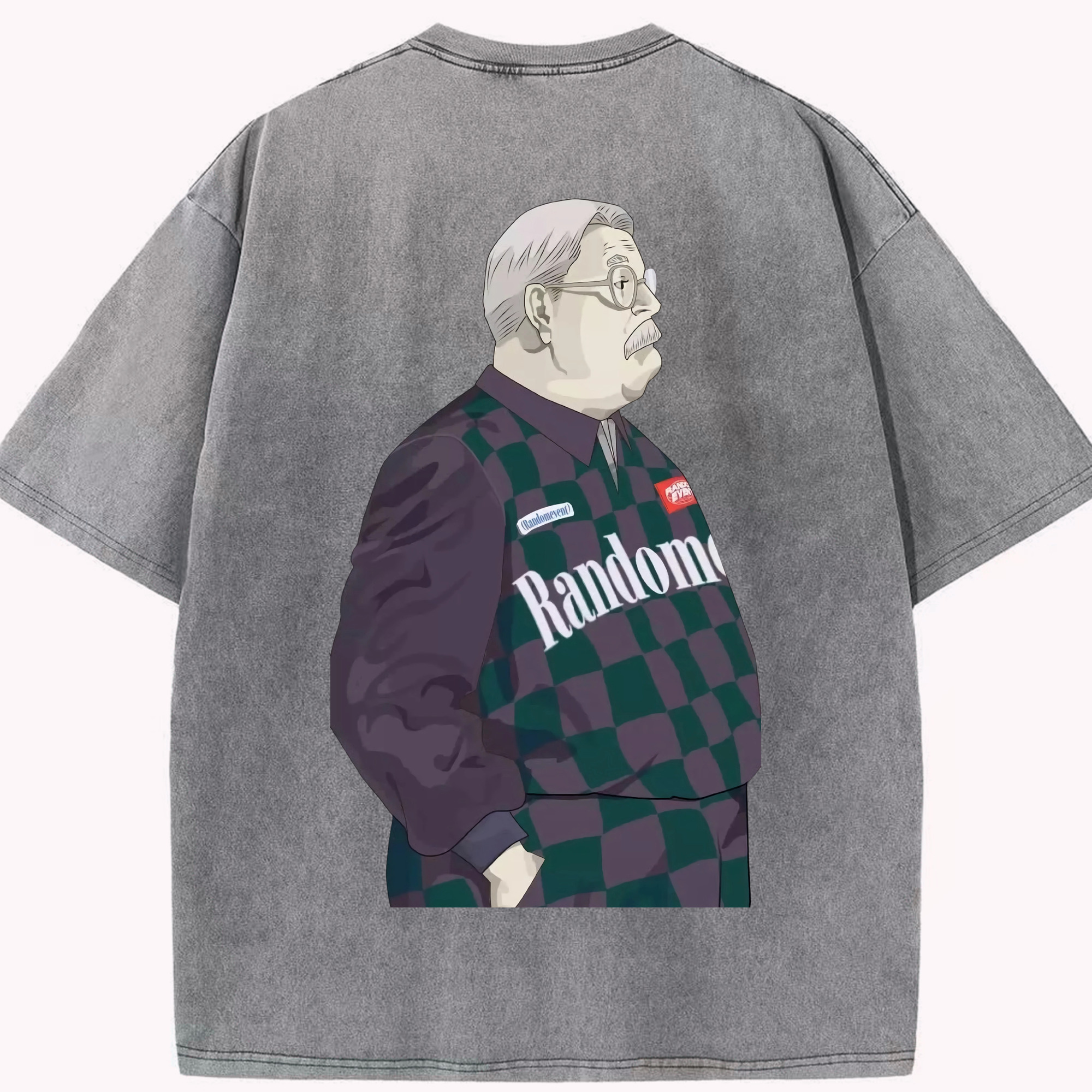 SLAM DUNK／スラムダンク 綿100% ヴィンテージ風 半袖Tシャツ（背面プリント）