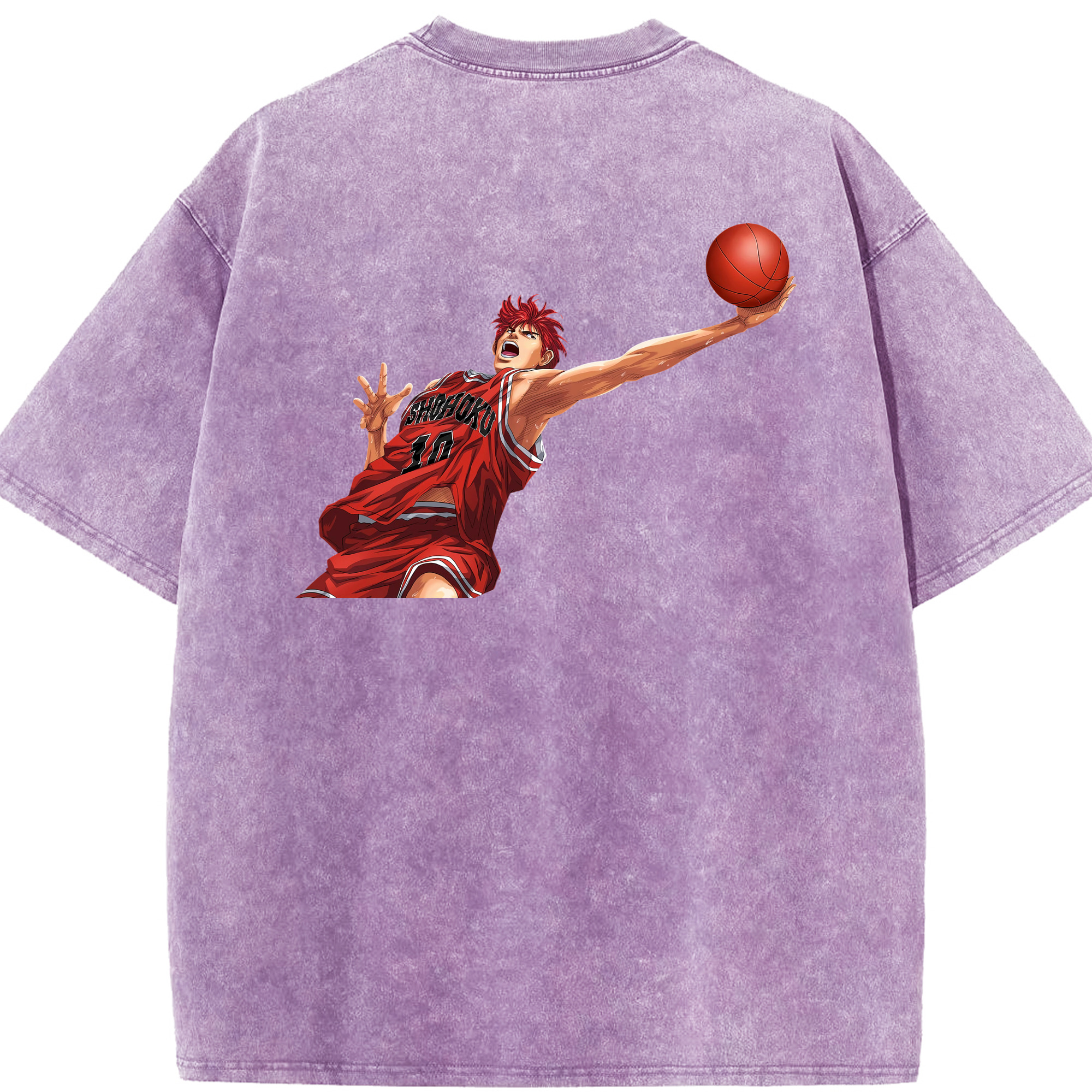 （画像用） SLAM DUNK／スラムダンク 綿100% ヴィンテージ風 半袖Tシャツ（背面プリント）