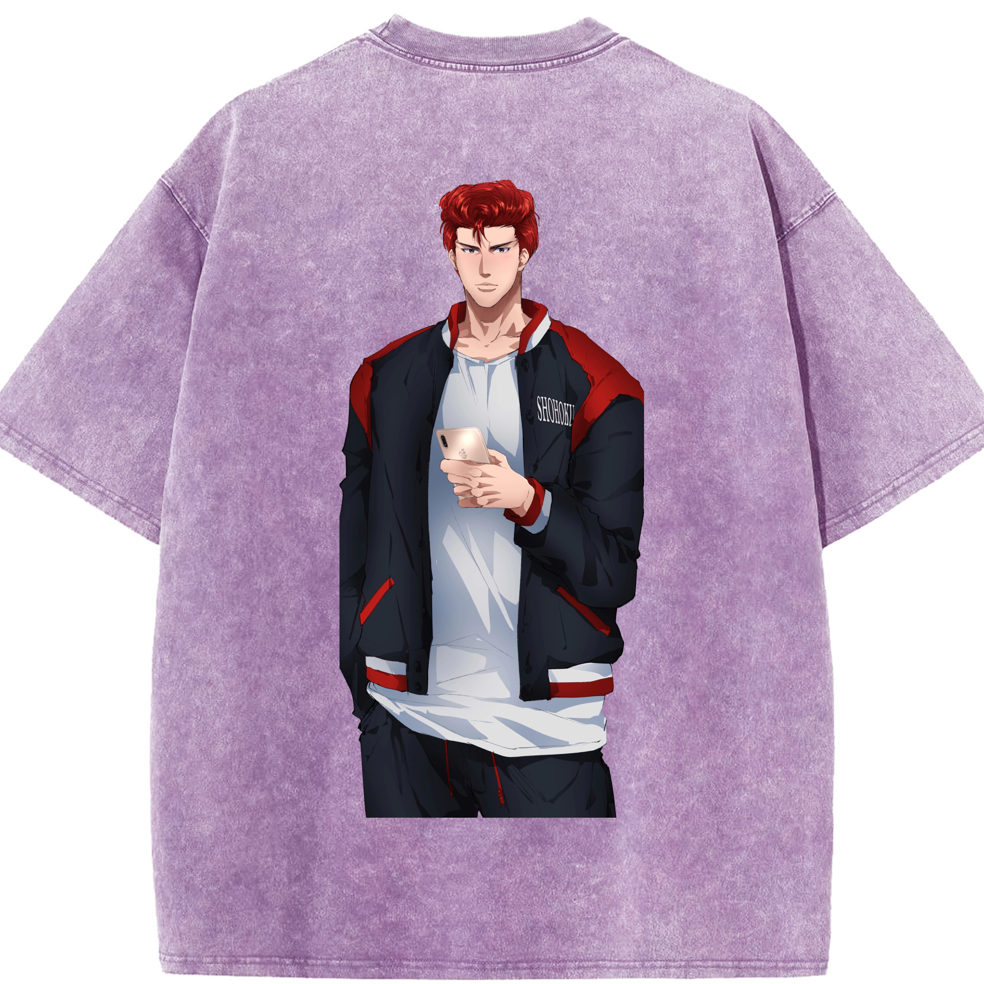 （画像用） SLAM DUNK／スラムダンク 綿100% ヴィンテージ風 半袖Tシャツ（背面プリント）