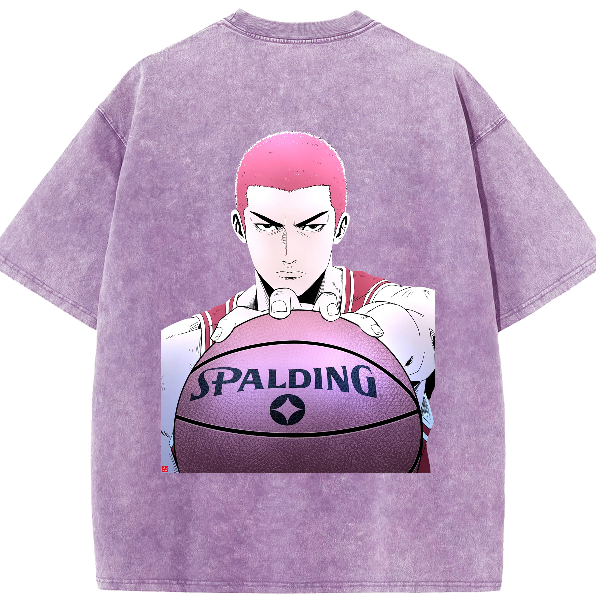（画像用） SLAM DUNK／スラムダンク 綿100% ヴィンテージ風 半袖Tシャツ（背面プリント）