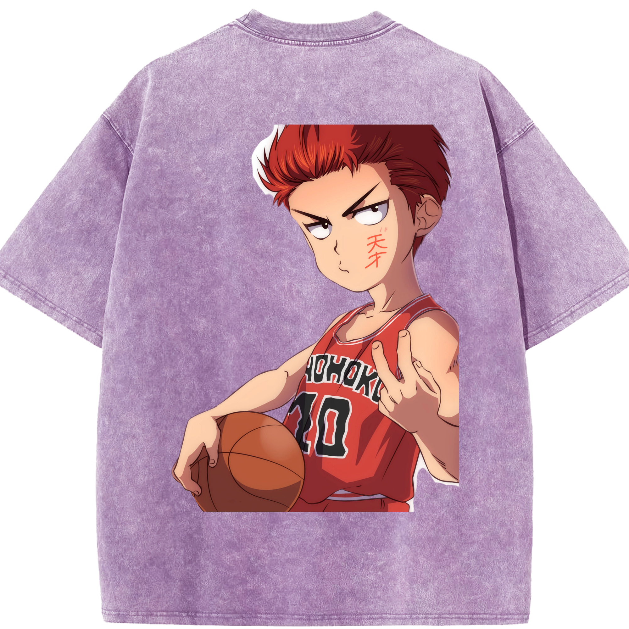 （画像用） SLAM DUNK／スラムダンク 綿100% ヴィンテージ風 半袖Tシャツ（背面プリント）