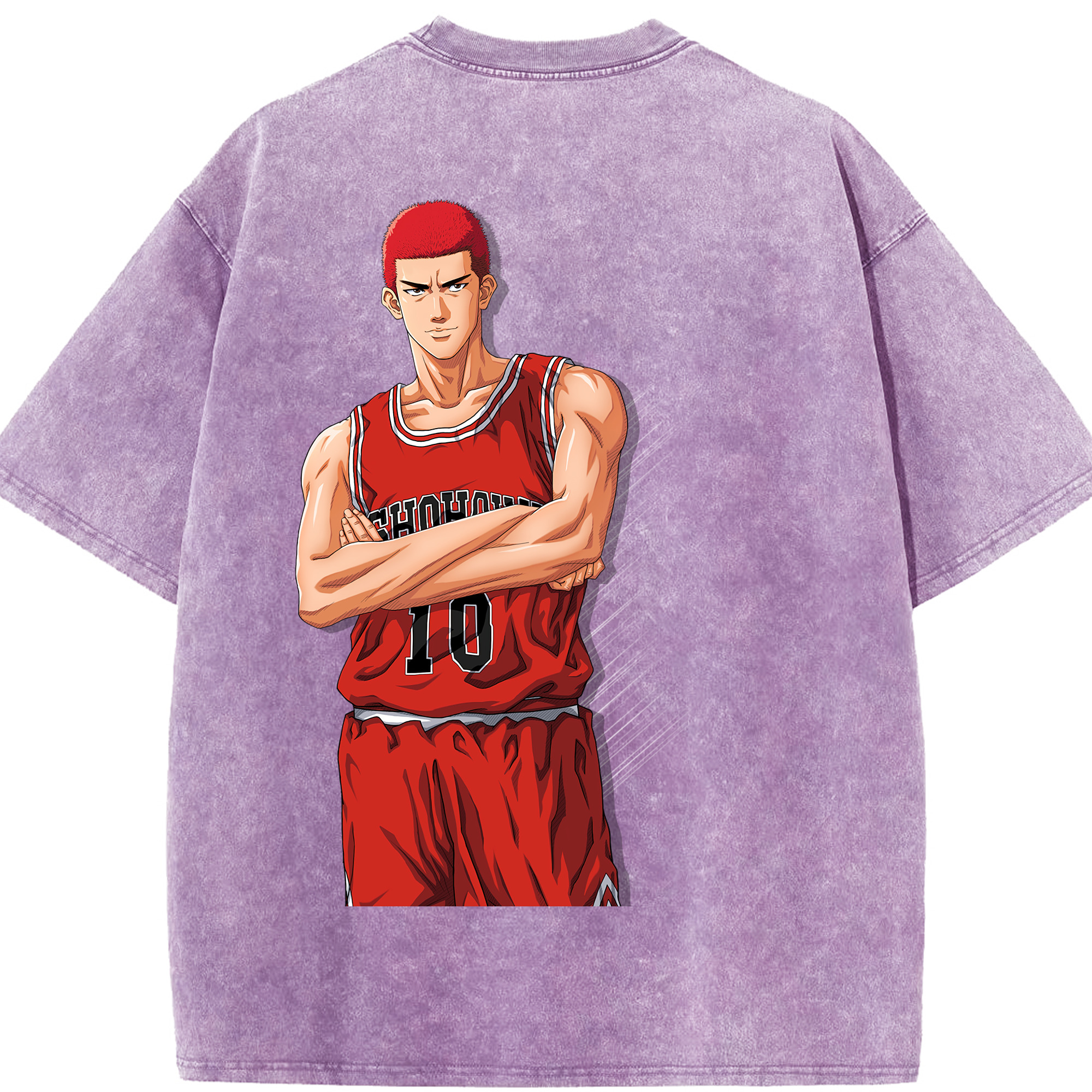 （画像用） SLAM DUNK／スラムダンク 綿100% ヴィンテージ風 半袖Tシャツ（背面プリント）