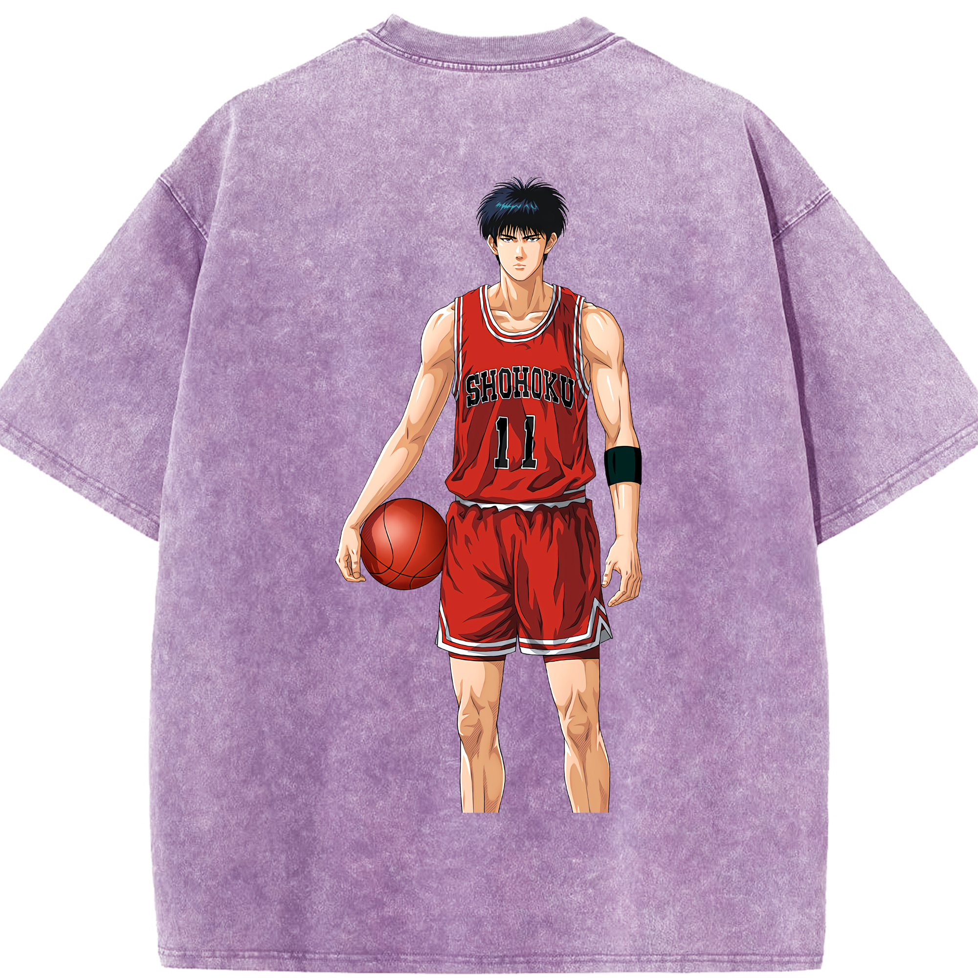 （画像用） SLAM DUNK／スラムダンク 綿100% ヴィンテージ風 半袖Tシャツ（背面プリント）