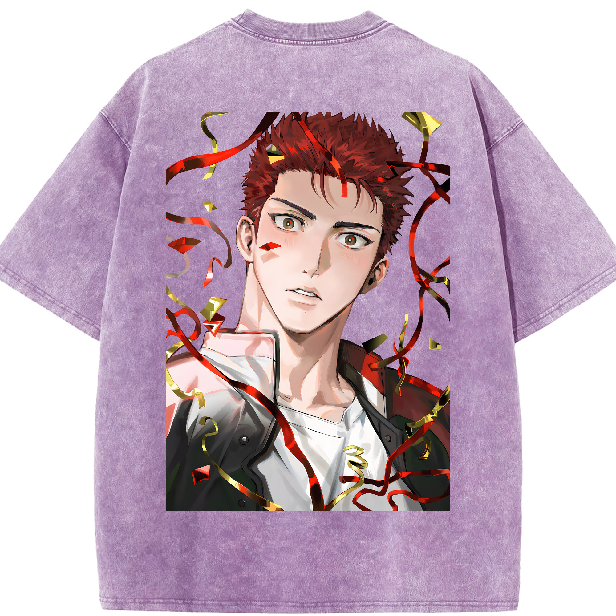 （画像用） SLAM DUNK／スラムダンク 綿100% ヴィンテージ風 半袖Tシャツ（背面プリント）