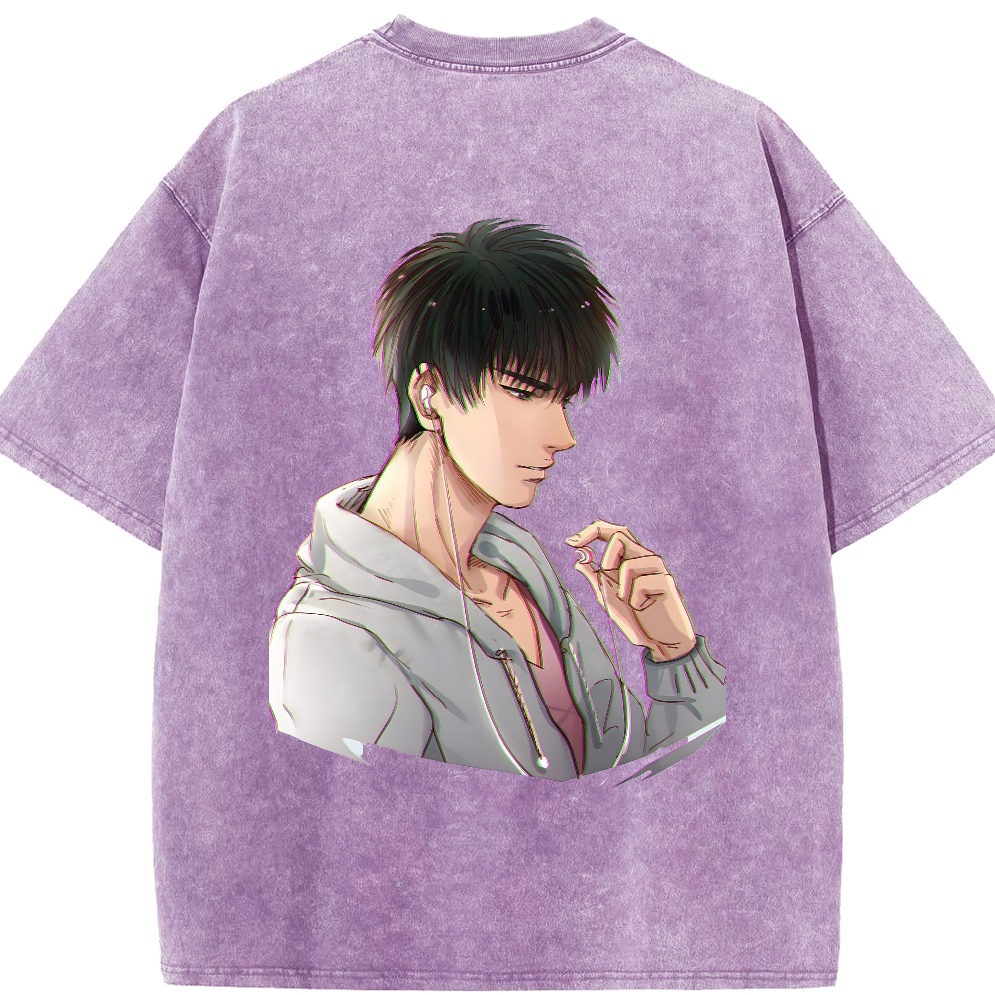 （画像用） SLAM DUNK／スラムダンク 綿100% ヴィンテージ風 半袖Tシャツ（背面プリント）