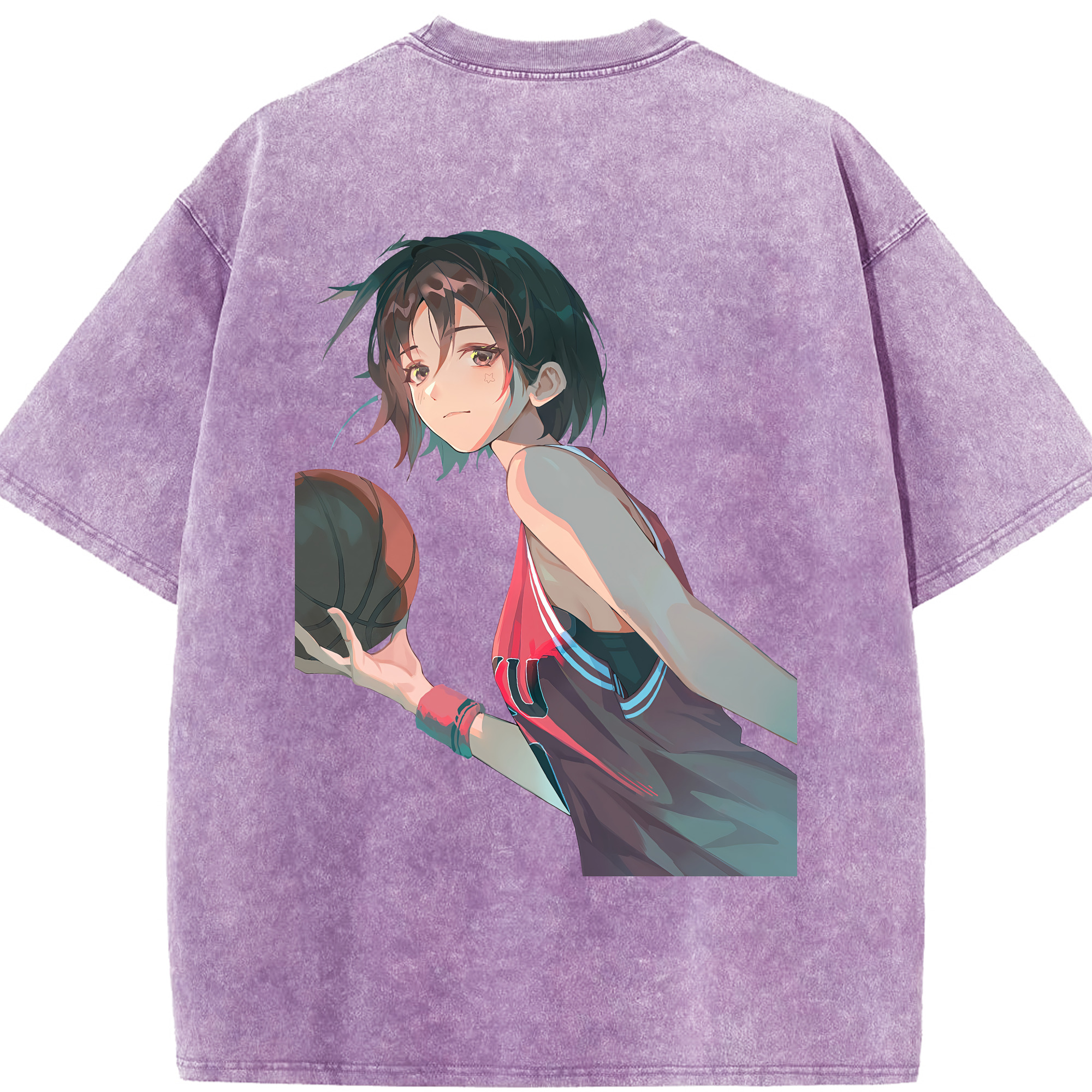 （画像用） SLAM DUNK／スラムダンク 綿100% ヴィンテージ風 半袖Tシャツ（背面プリント）