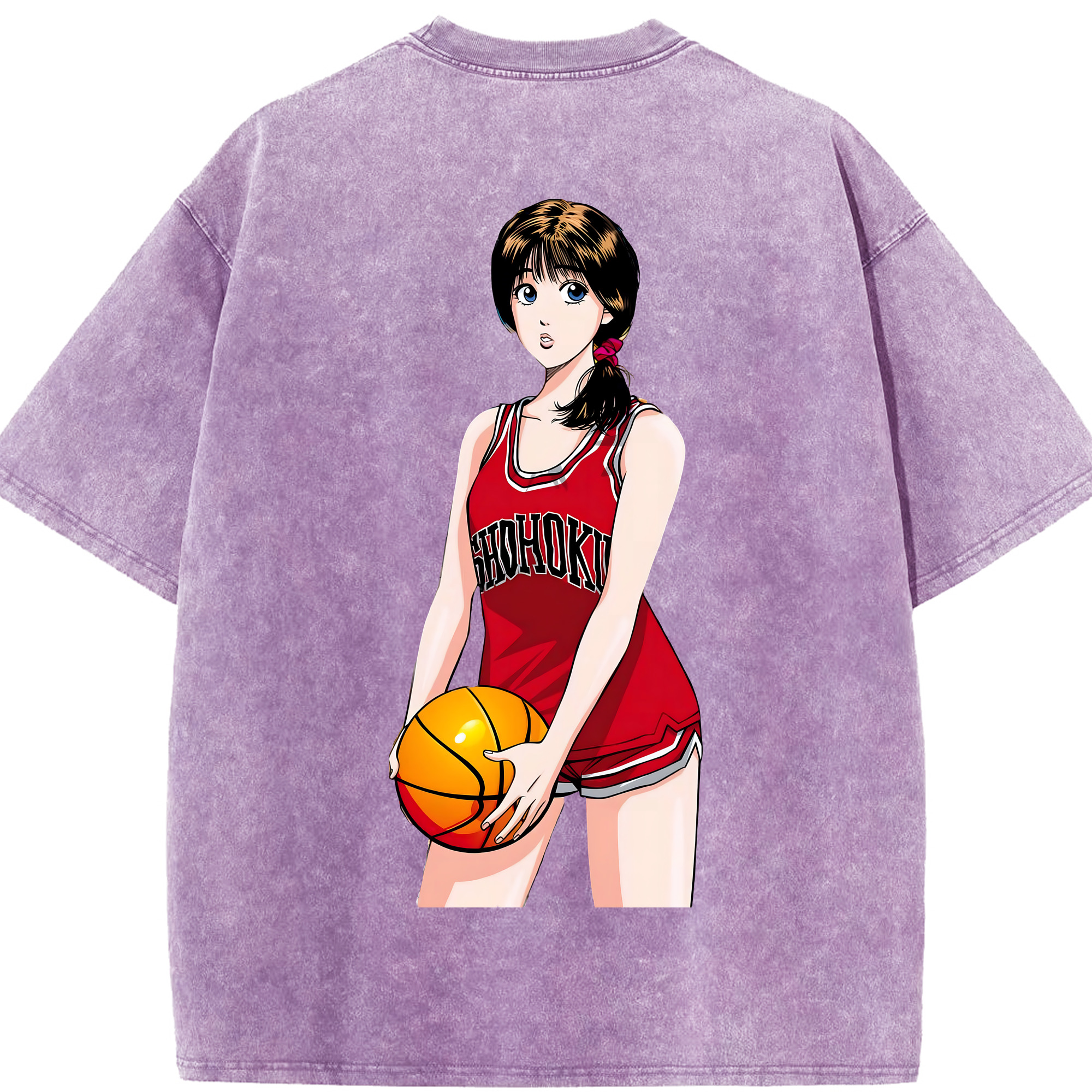 （画像用） SLAM DUNK／スラムダンク 綿100% ヴィンテージ風 半袖Tシャツ（背面プリント）