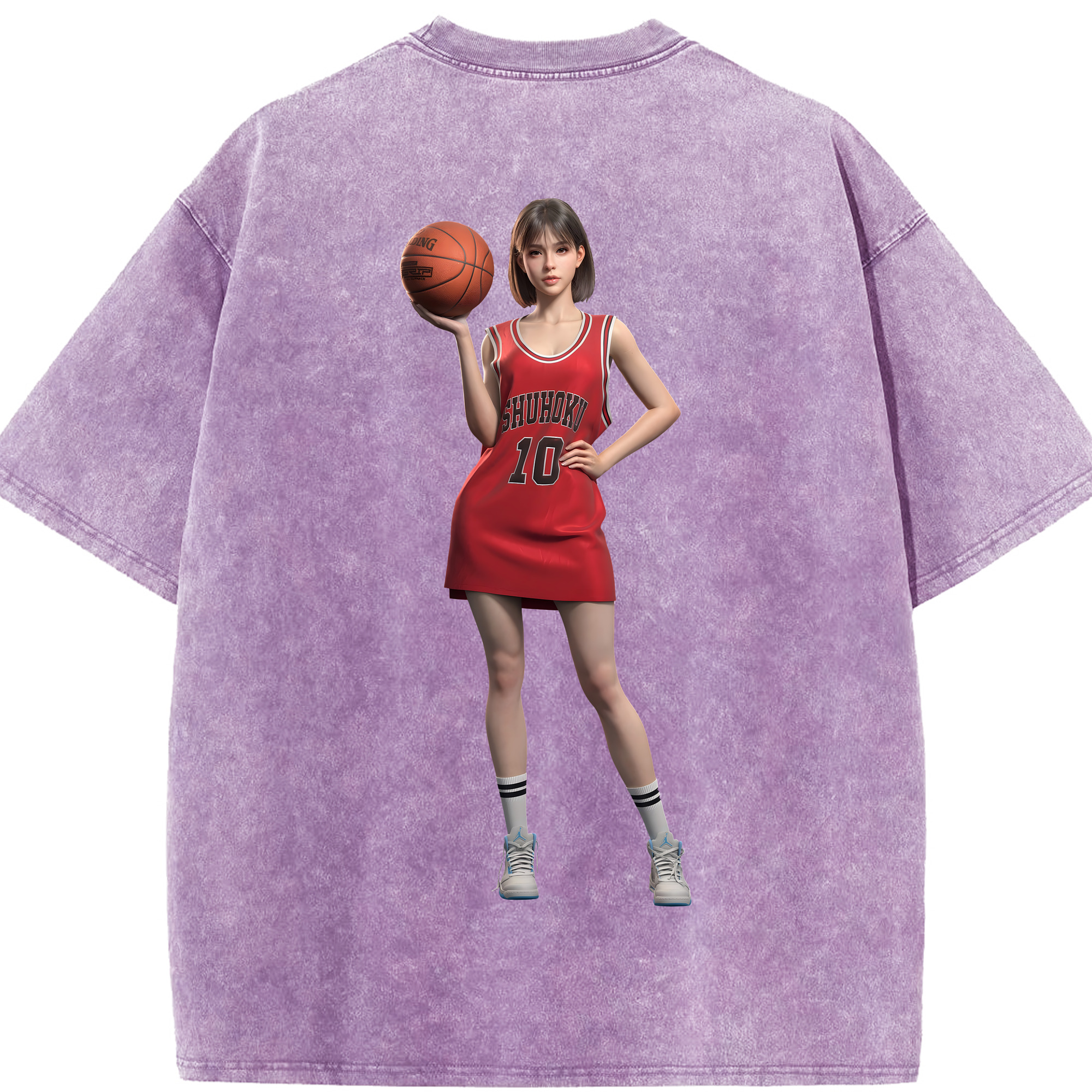 （画像用） SLAM DUNK／スラムダンク 綿100% ヴィンテージ風 半袖Tシャツ（背面プリント）