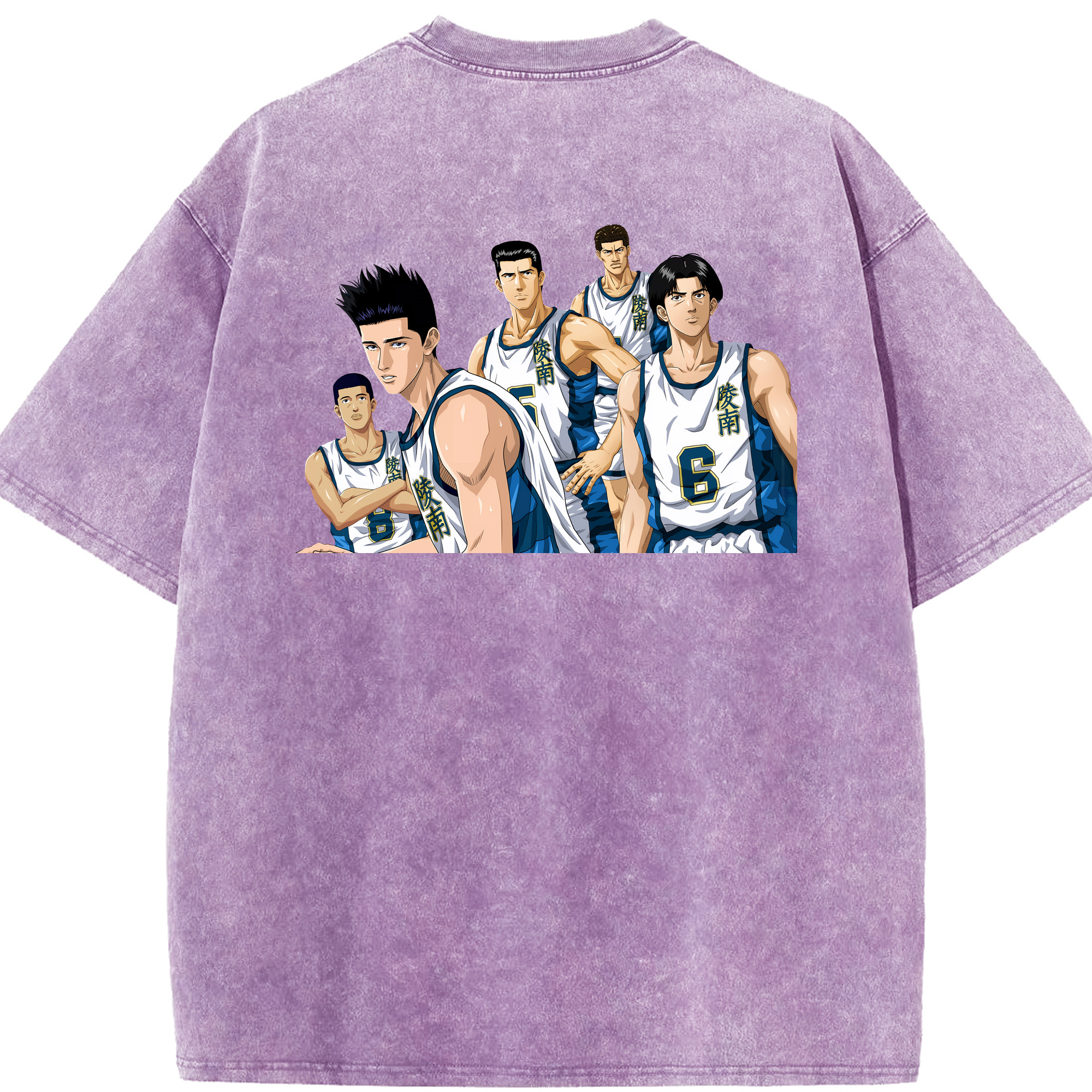 （画像用） SLAM DUNK／スラムダンク 綿100% ヴィンテージ風 半袖Tシャツ（背面プリント）