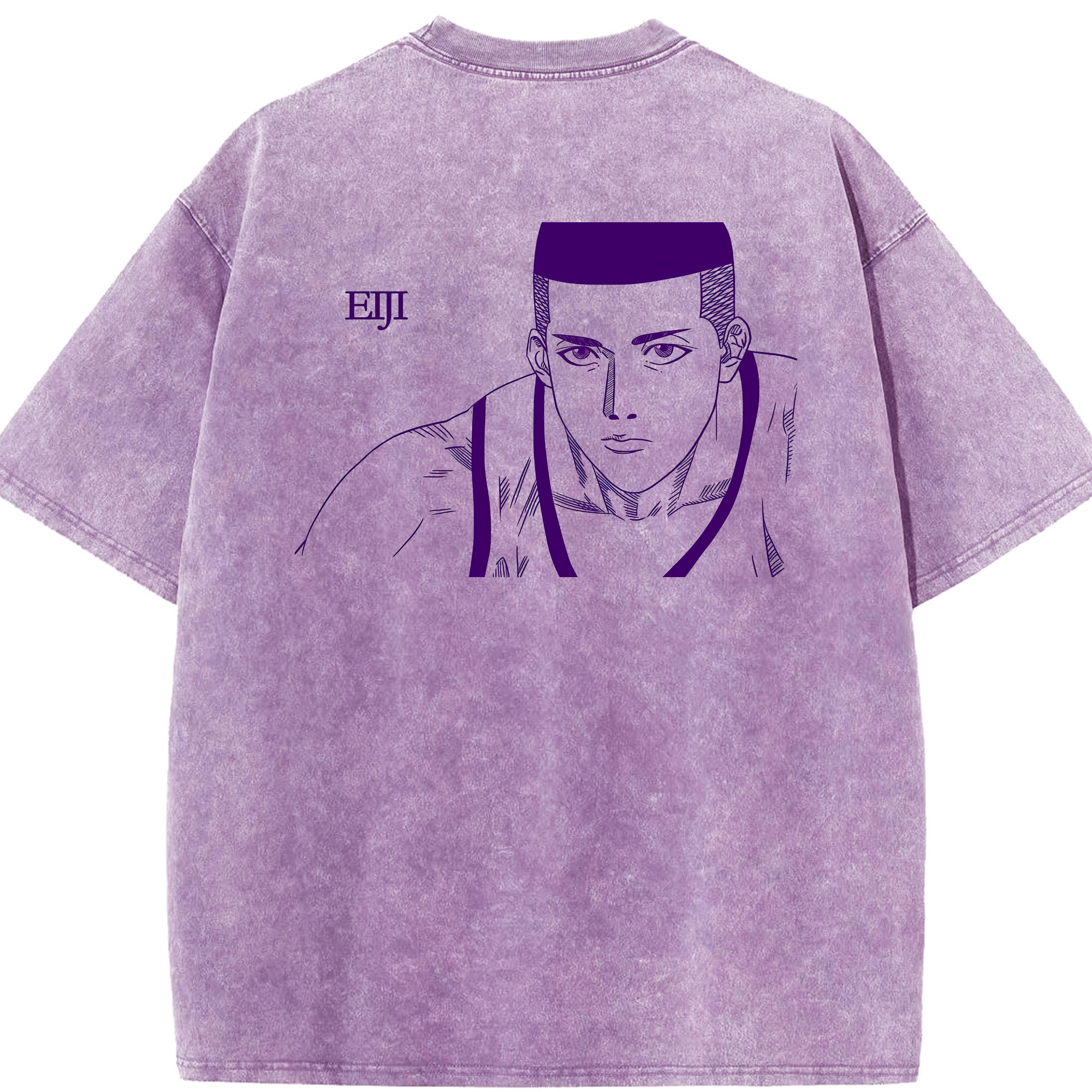 （画像用） SLAM DUNK／スラムダンク 綿100% ヴィンテージ風 半袖Tシャツ（背面プリント）