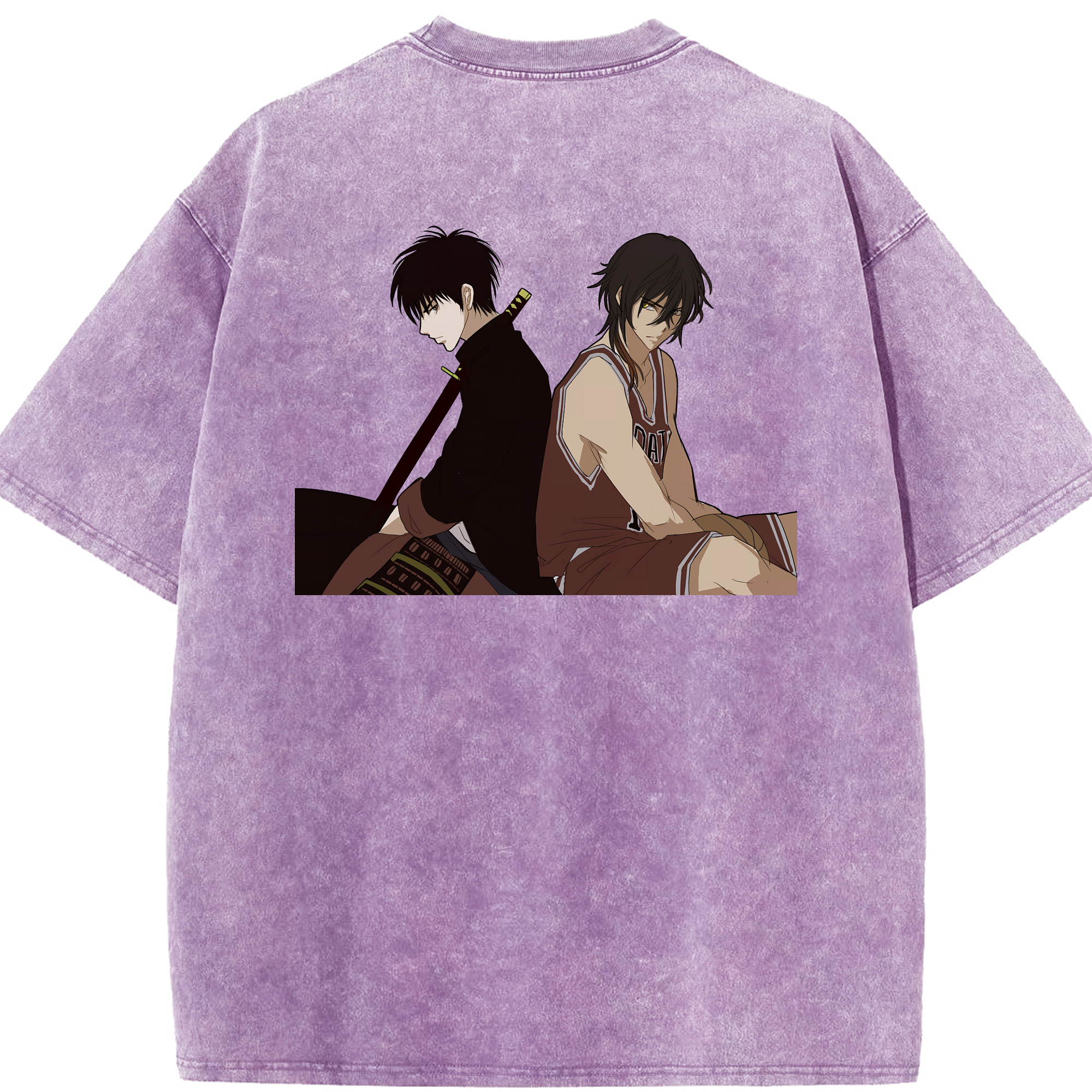 （画像用） SLAM DUNK／スラムダンク 綿100% ヴィンテージ風 半袖Tシャツ（背面プリント）