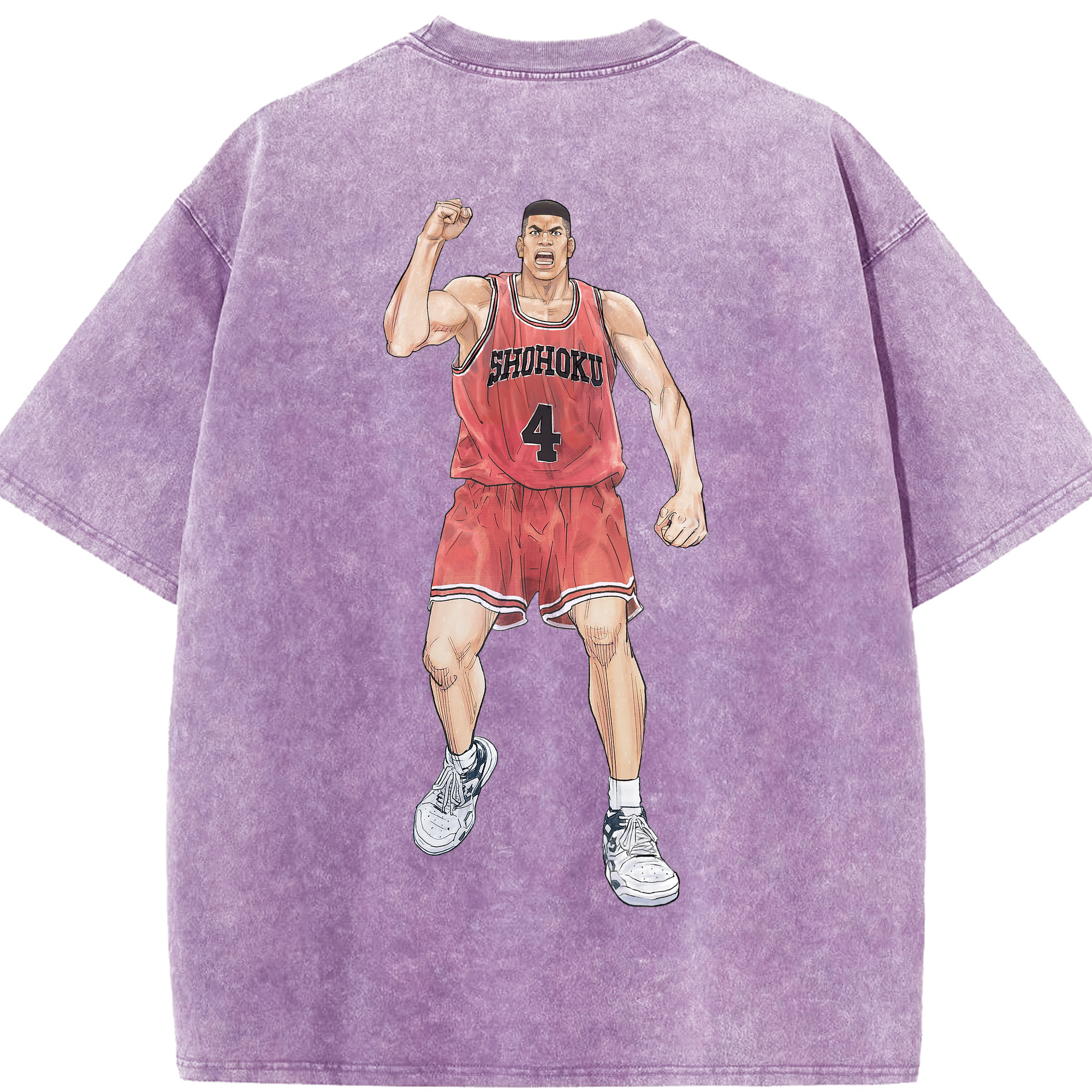 （画像用） SLAM DUNK／スラムダンク 綿100% ヴィンテージ風 半袖Tシャツ（背面プリント）