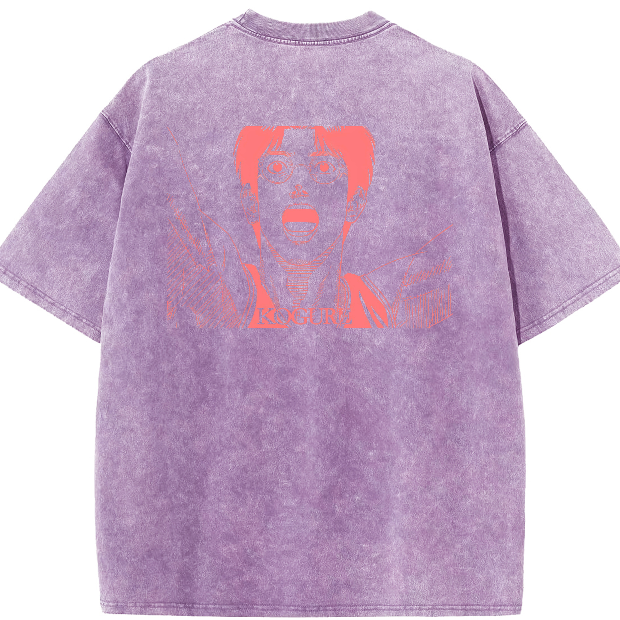 SLAM DUNK／スラムダンク 綿100% ヴィンテージ風 半袖Tシャツ（背面プリント）