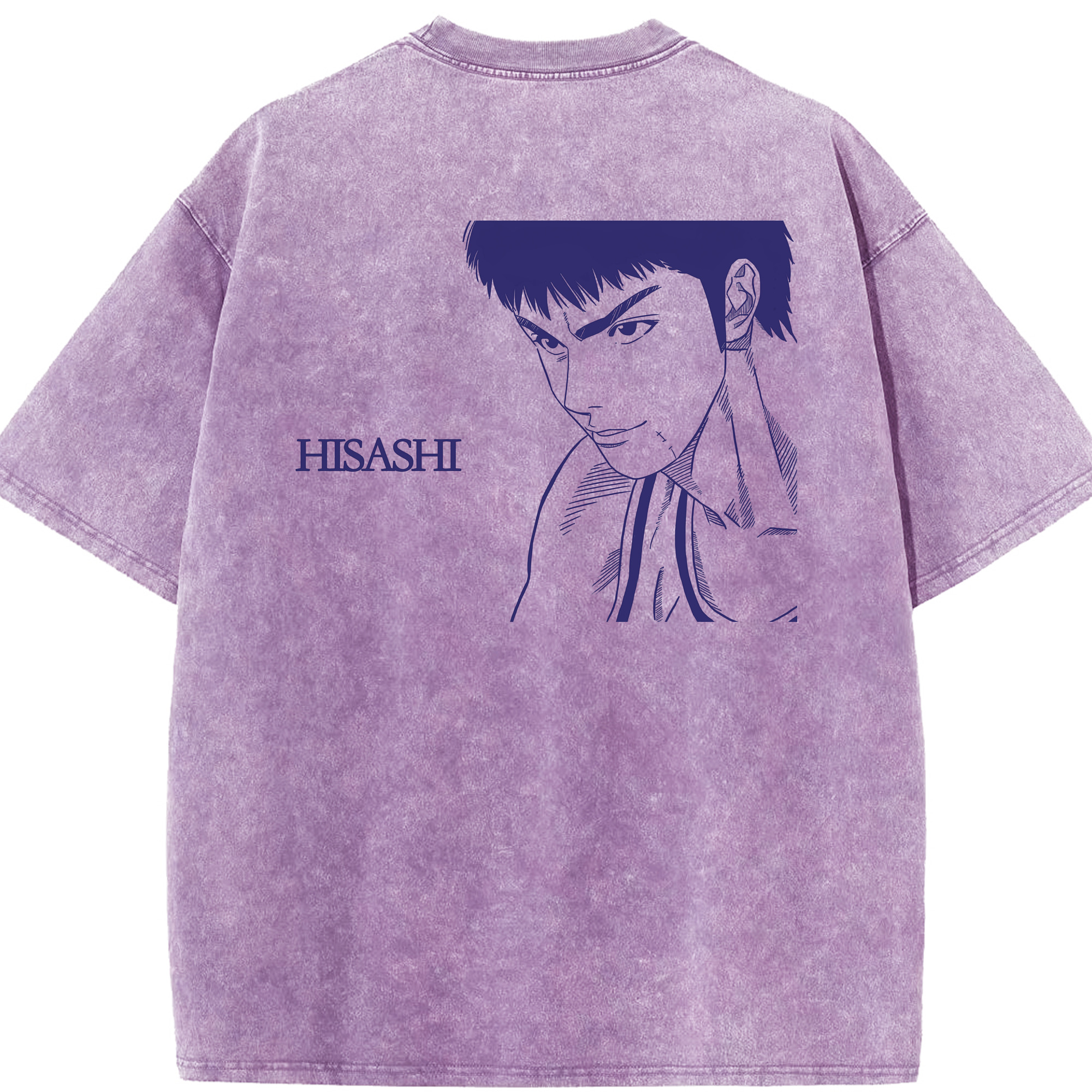 SLAM DUNK／スラムダンク 綿100% ヴィンテージ風 半袖Tシャツ（背面プリント）