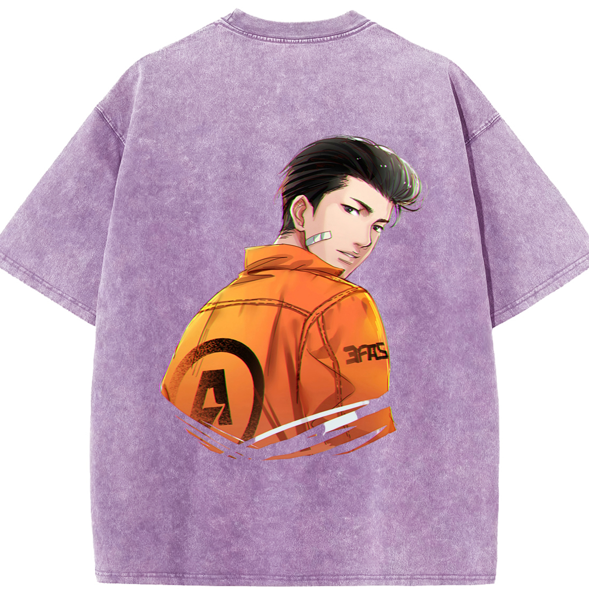 SLAM DUNK／スラムダンク 綿100% ヴィンテージ風 半袖Tシャツ（背面プリント）