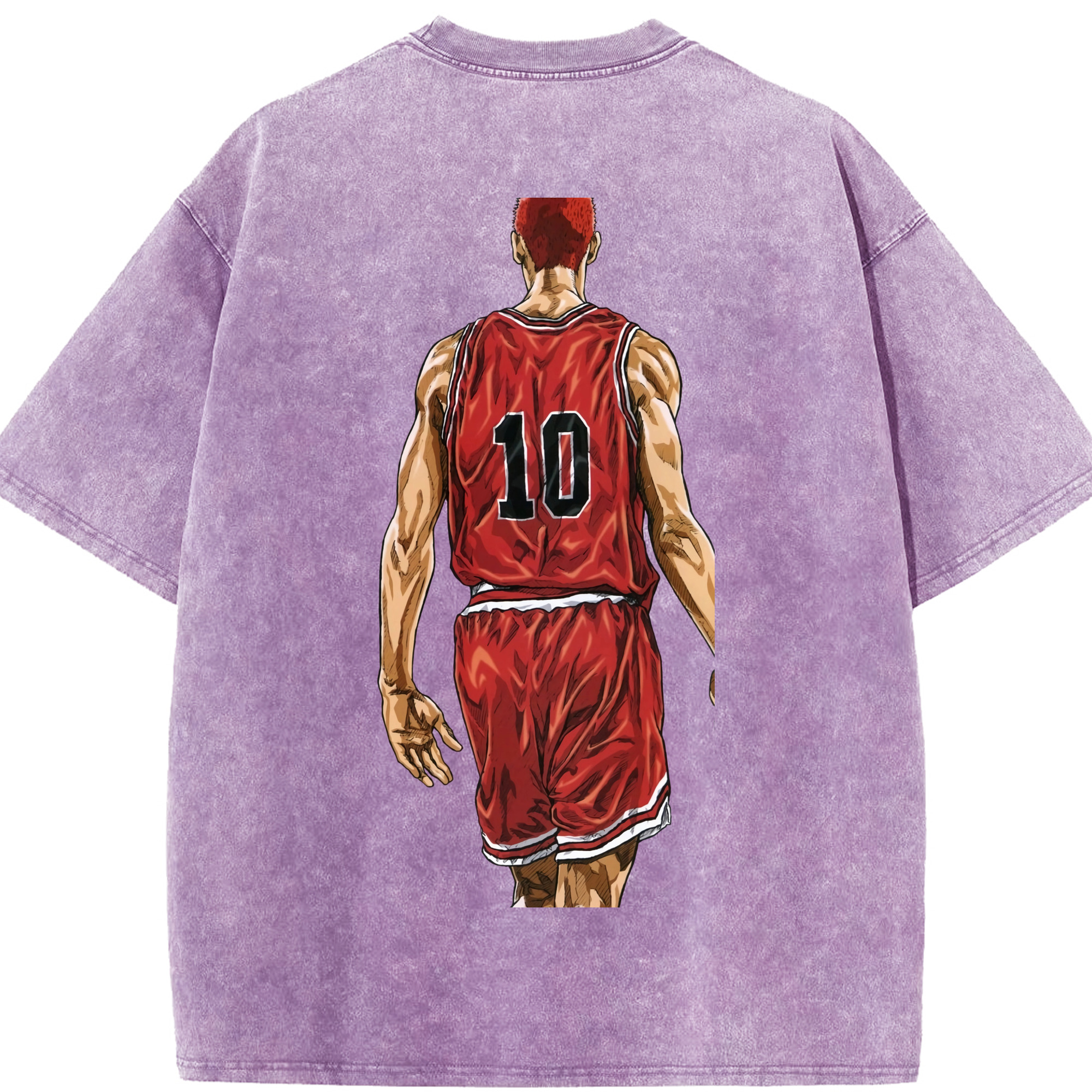 （画像用） SLAM DUNK／スラムダンク 綿100% ヴィンテージ風 半袖Tシャツ（背面プリント）