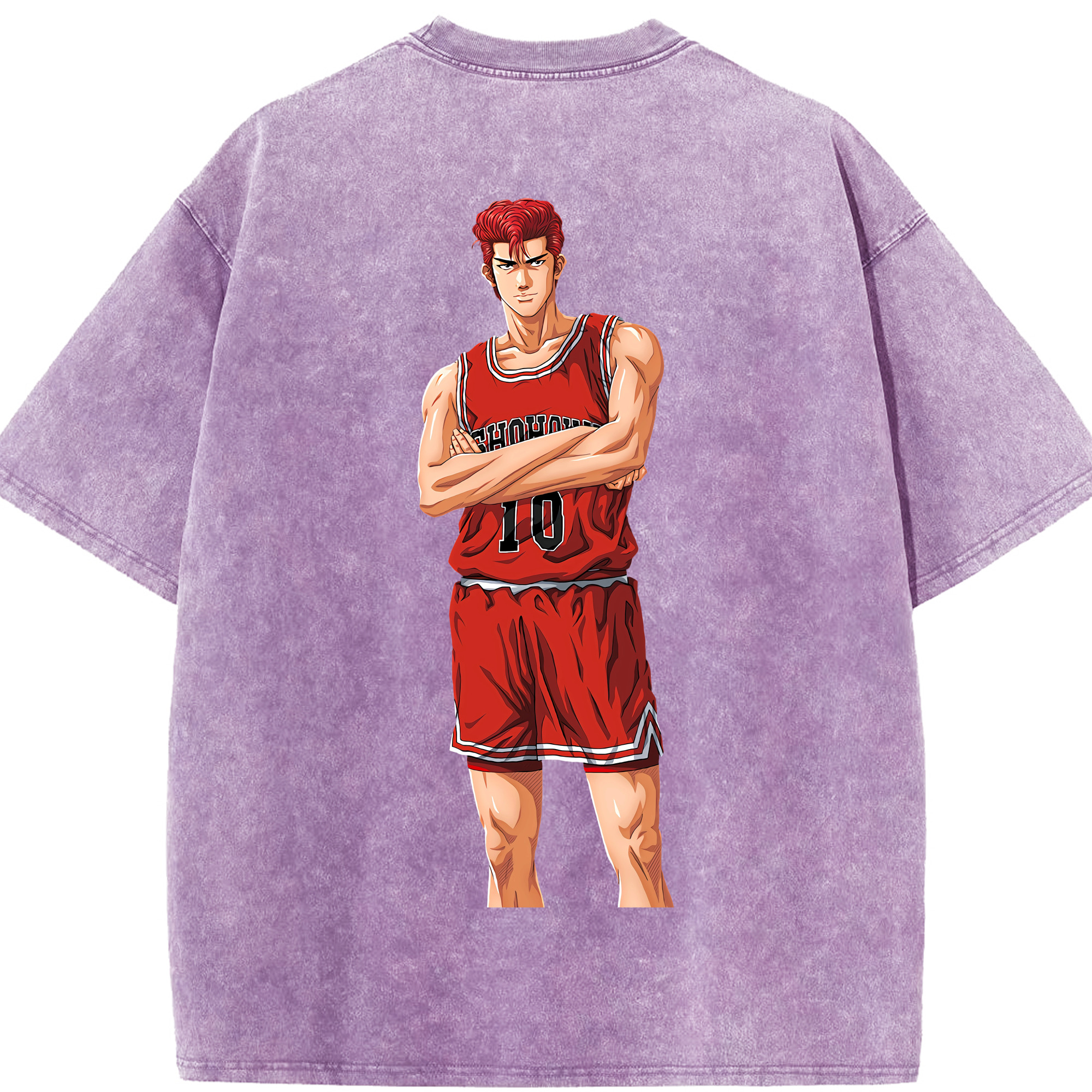 （画像用） SLAM DUNK／スラムダンク 綿100% ヴィンテージ風 半袖Tシャツ（背面プリント）