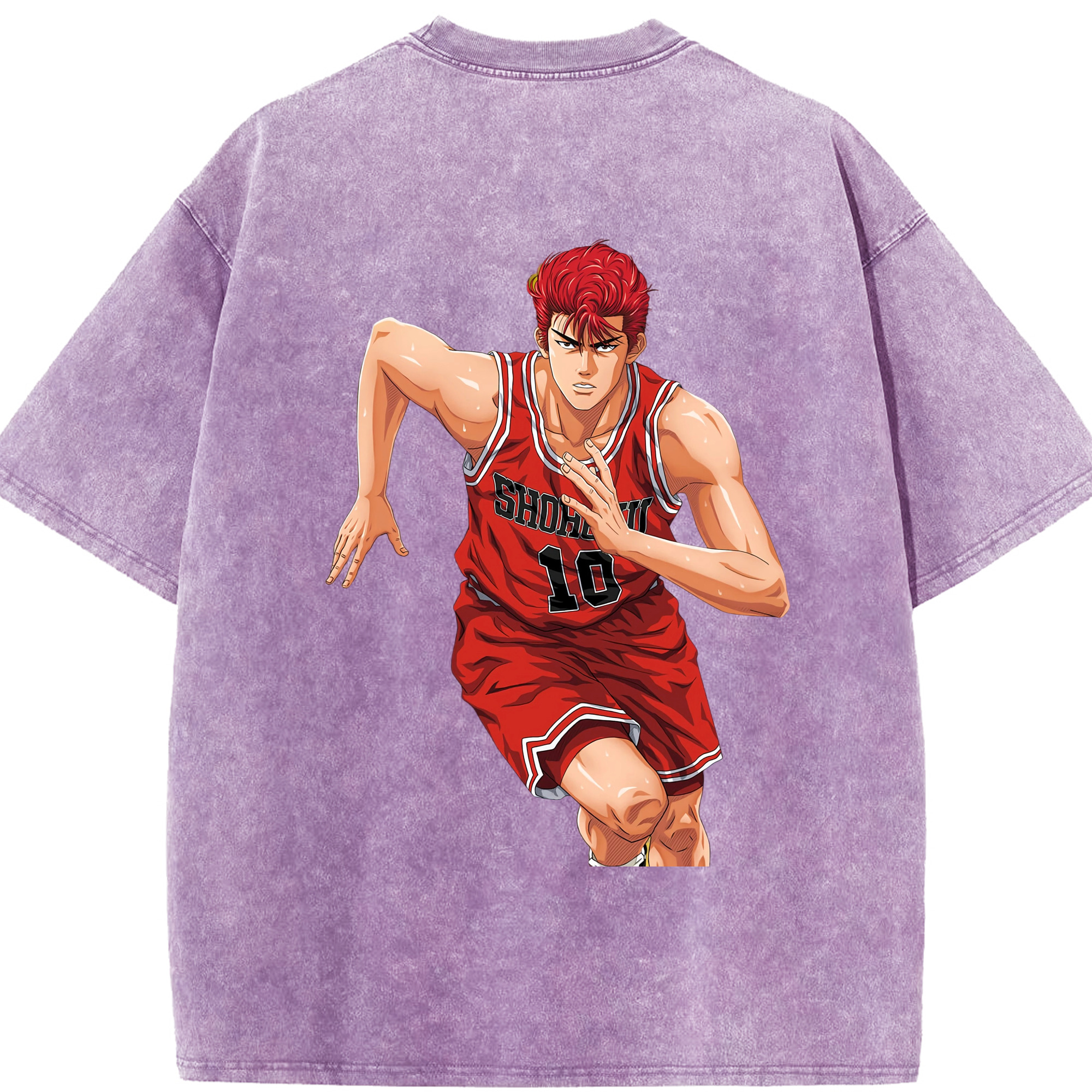 （画像用） SLAM DUNK／スラムダンク 綿100% ヴィンテージ風 半袖Tシャツ（背面プリント）