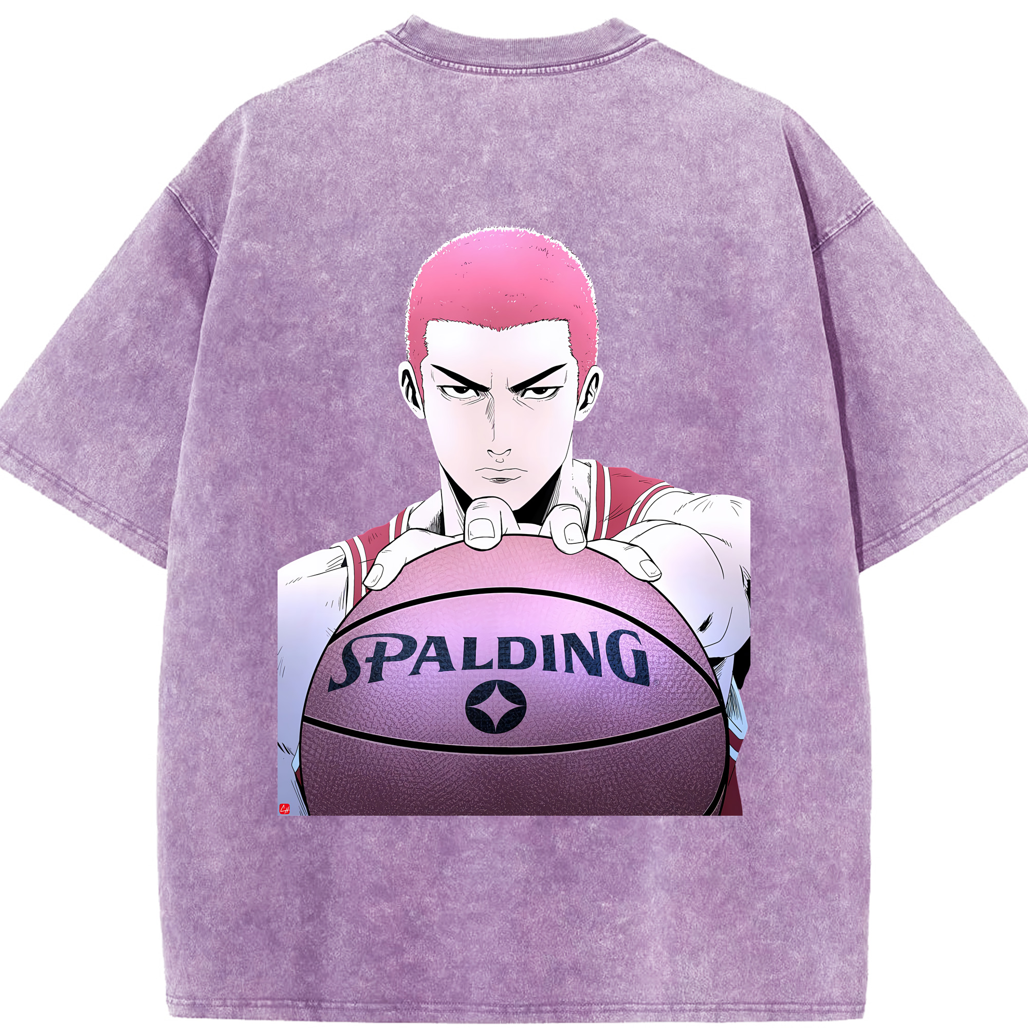 （画像用） SLAM DUNK／スラムダンク 綿100% ヴィンテージ風 半袖Tシャツ（背面プリント）