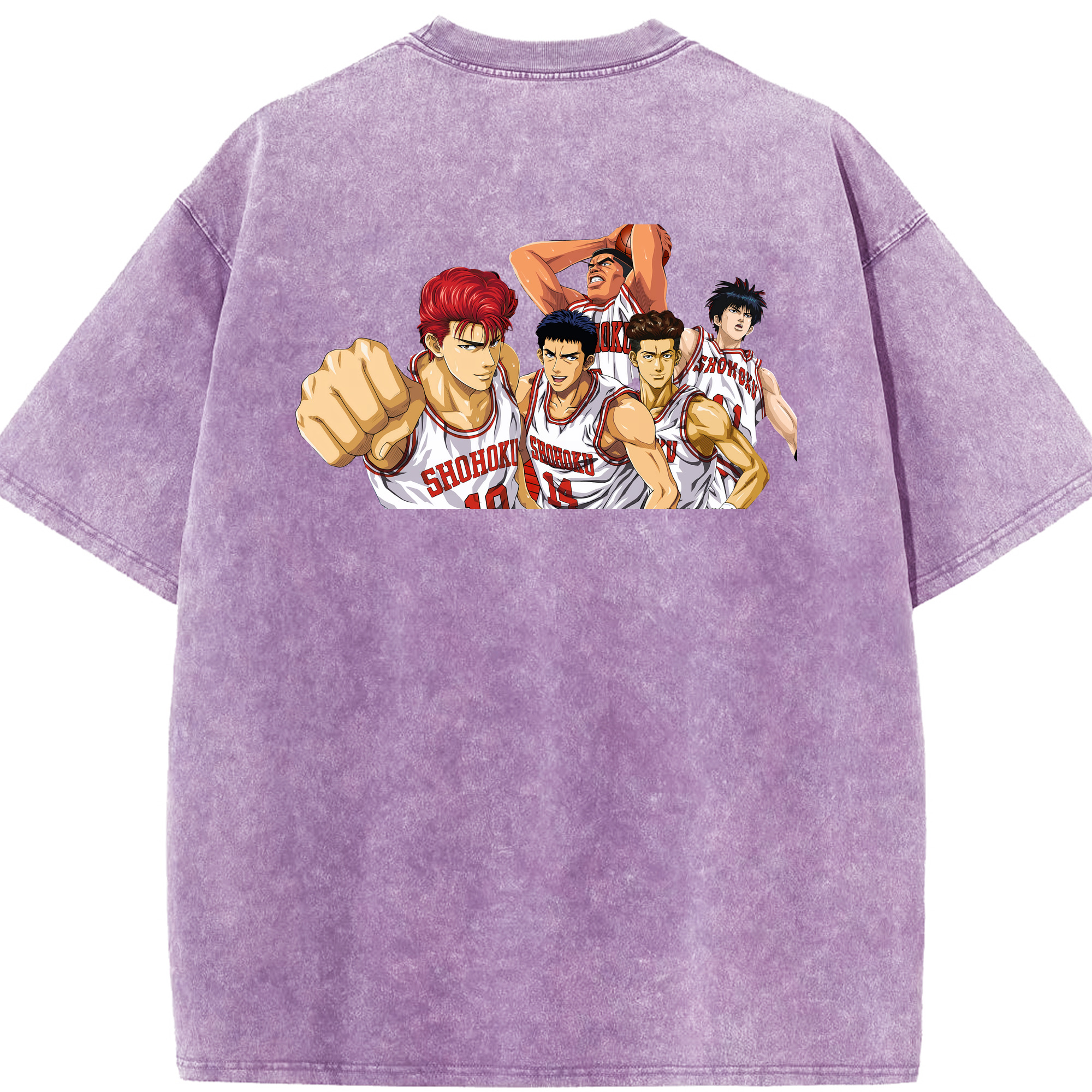 （画像用） SLAM DUNK／スラムダンク 綿100% ヴィンテージ風 半袖Tシャツ（背面プリント）