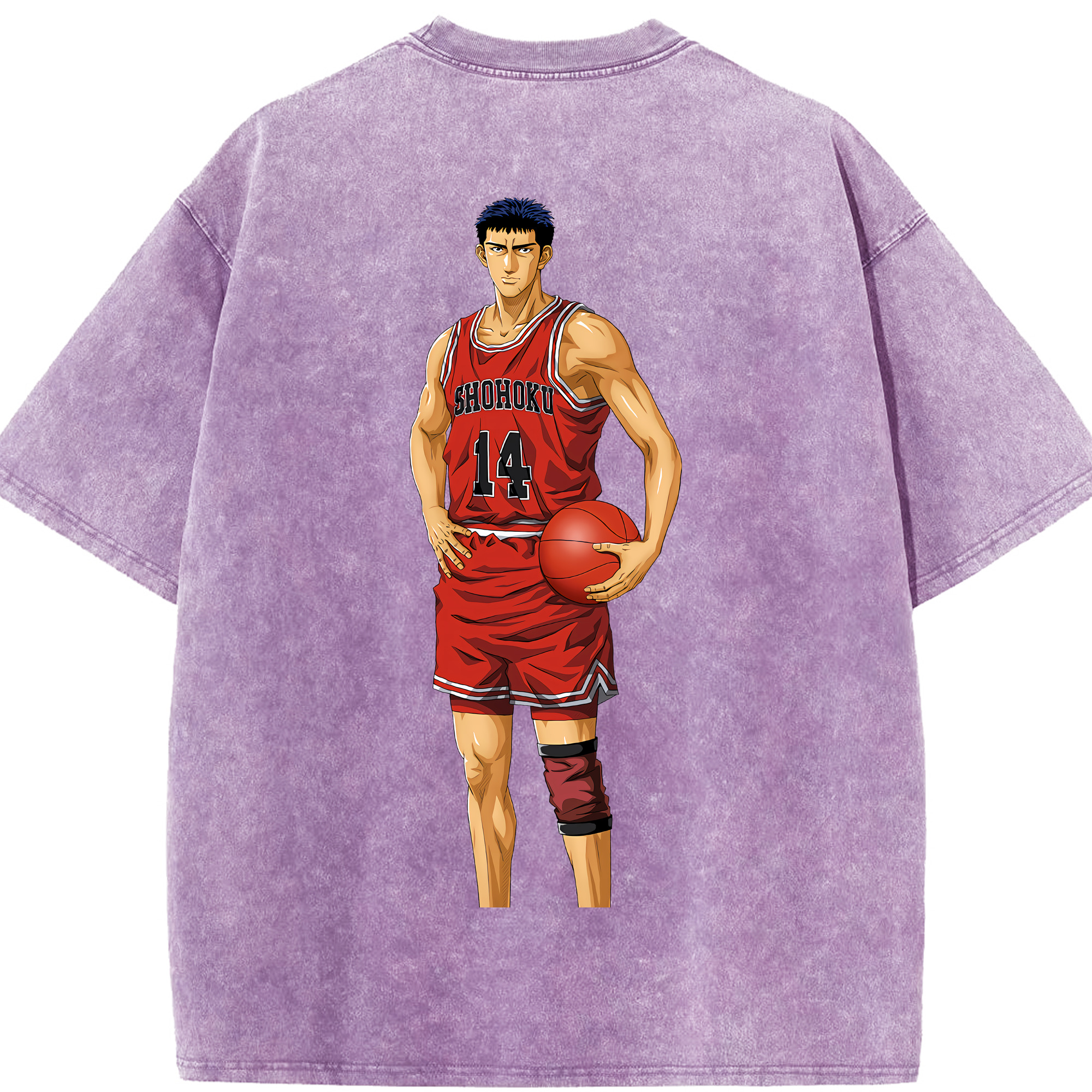 （画像用） SLAM DUNK／スラムダンク 綿100% ヴィンテージ風 半袖Tシャツ（背面プリント）