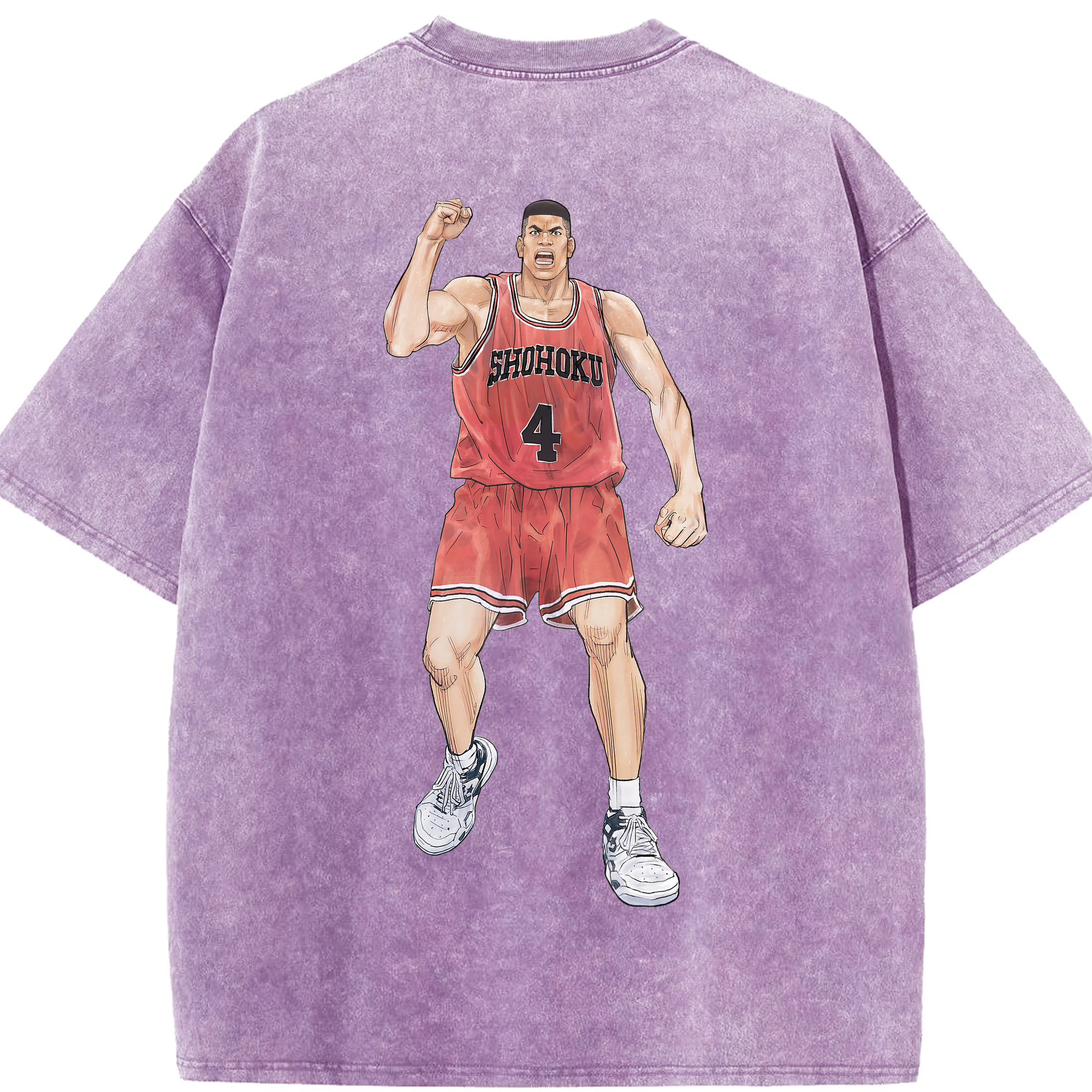 （画像用） SLAM DUNK／スラムダンク 綿100% ヴィンテージ風 半袖Tシャツ（背面プリント）