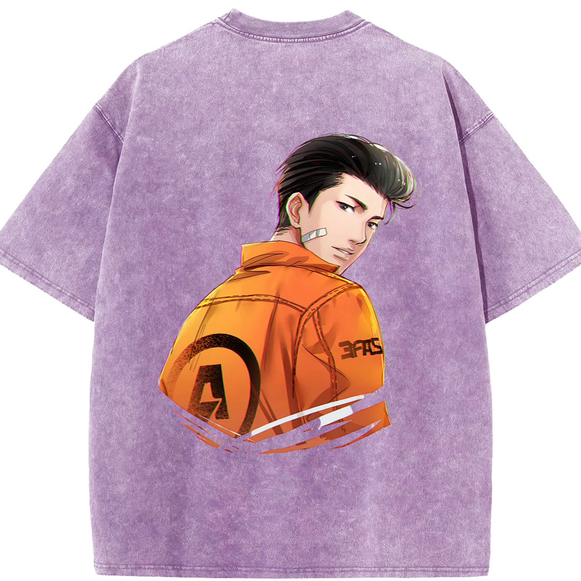 SLAM DUNK／スラムダンク 綿100% ヴィンテージ風 半袖Tシャツ（背面プリント）