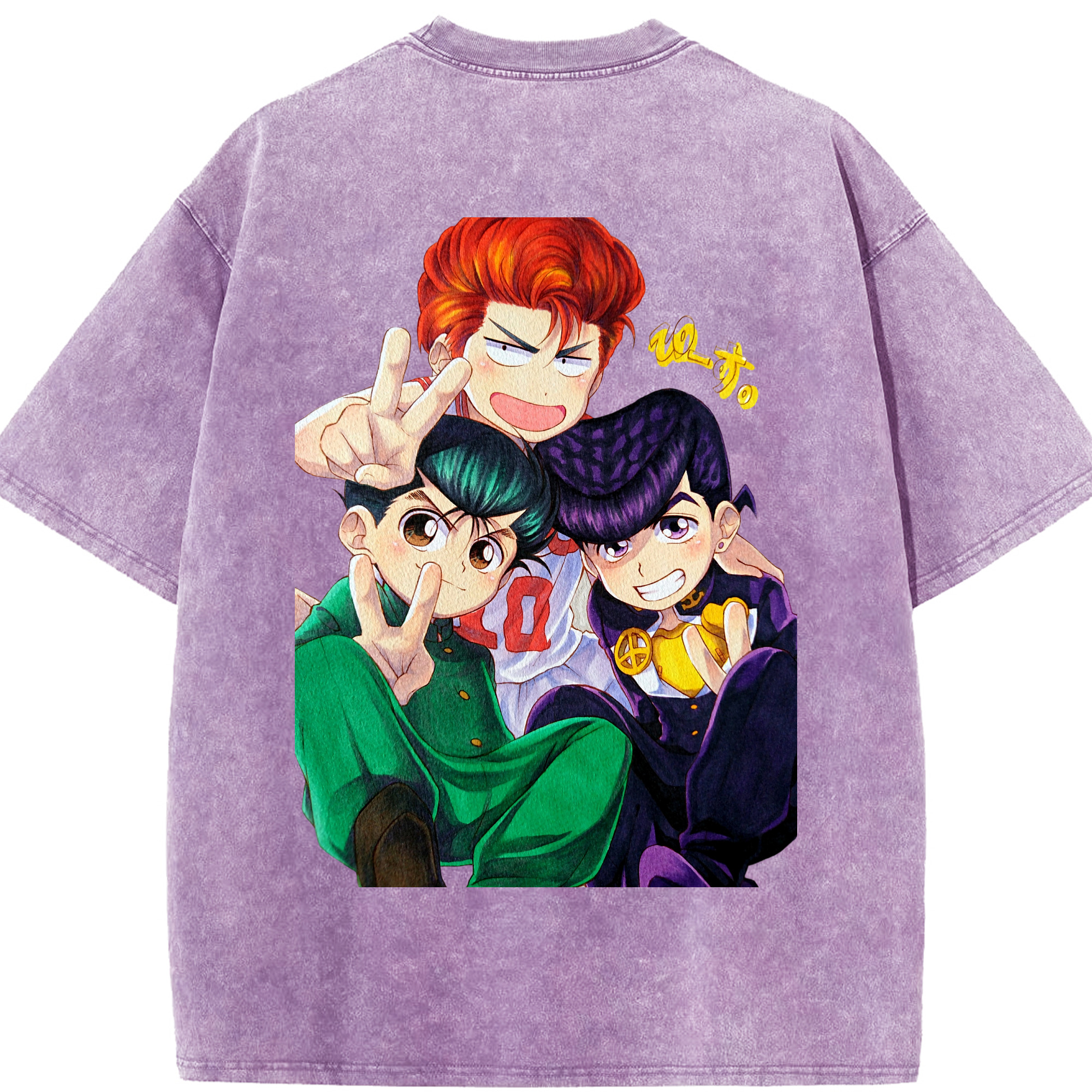 SLAM DUNK／スラムダンク 綿100% ヴィンテージ風 半袖Tシャツ（背面プリント）