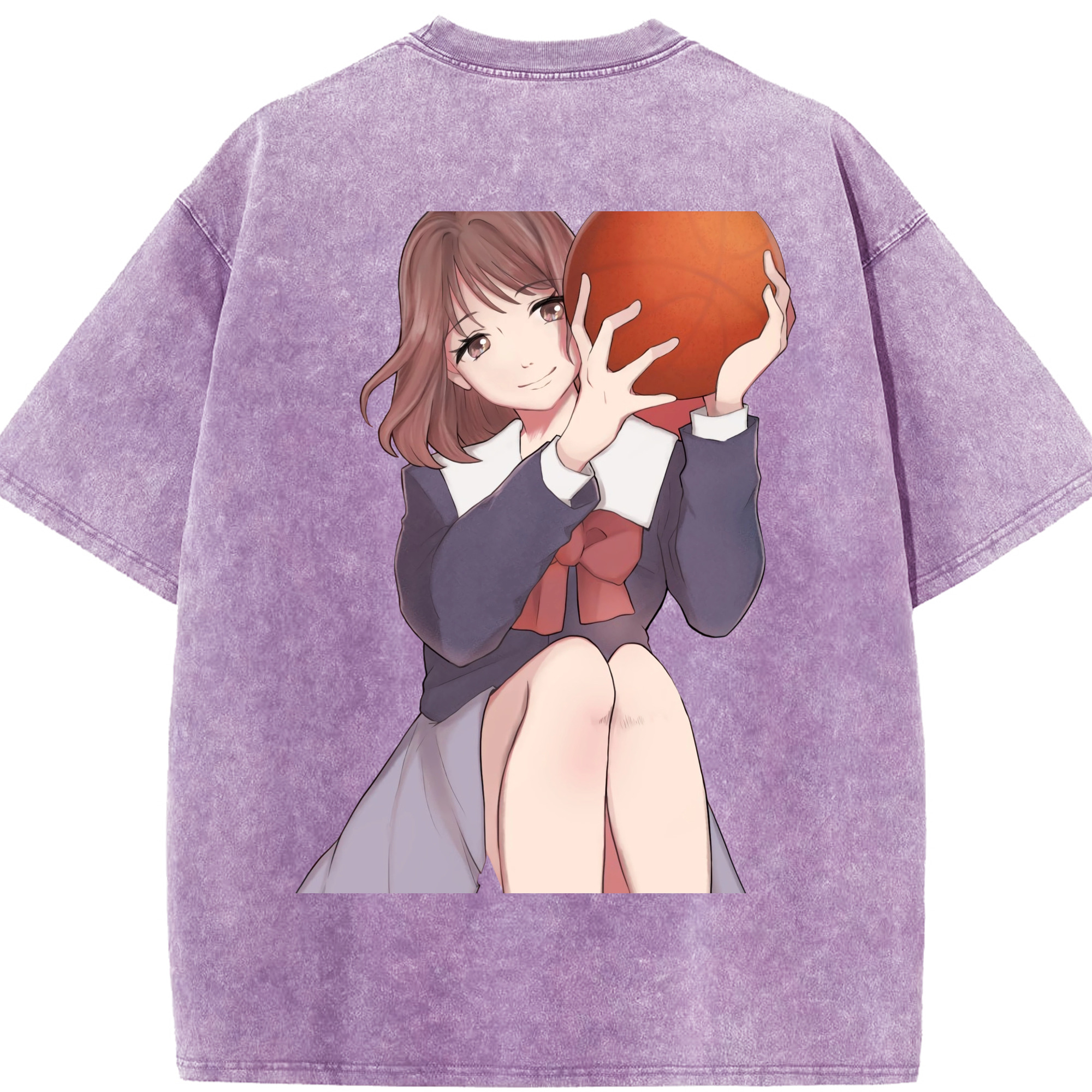 SLAM DUNK／スラムダンク 綿100% ヴィンテージ風 半袖Tシャツ（背面プリント）