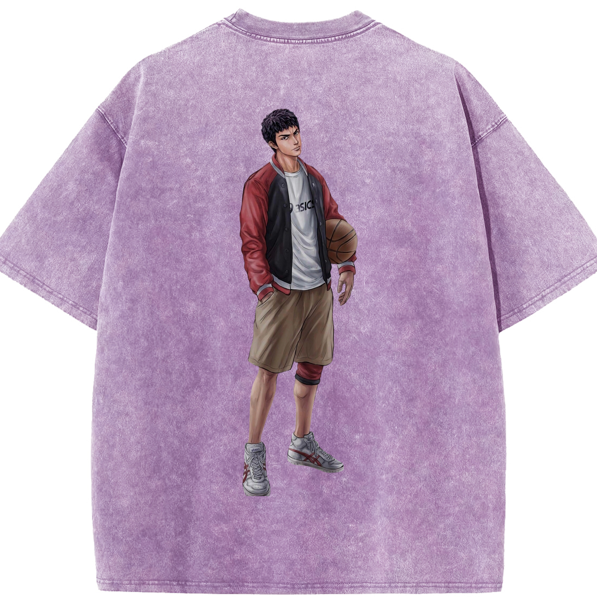 （画像用） SLAM DUNK／スラムダンク 綿100% ヴィンテージ風 半袖Tシャツ（背面プリント）