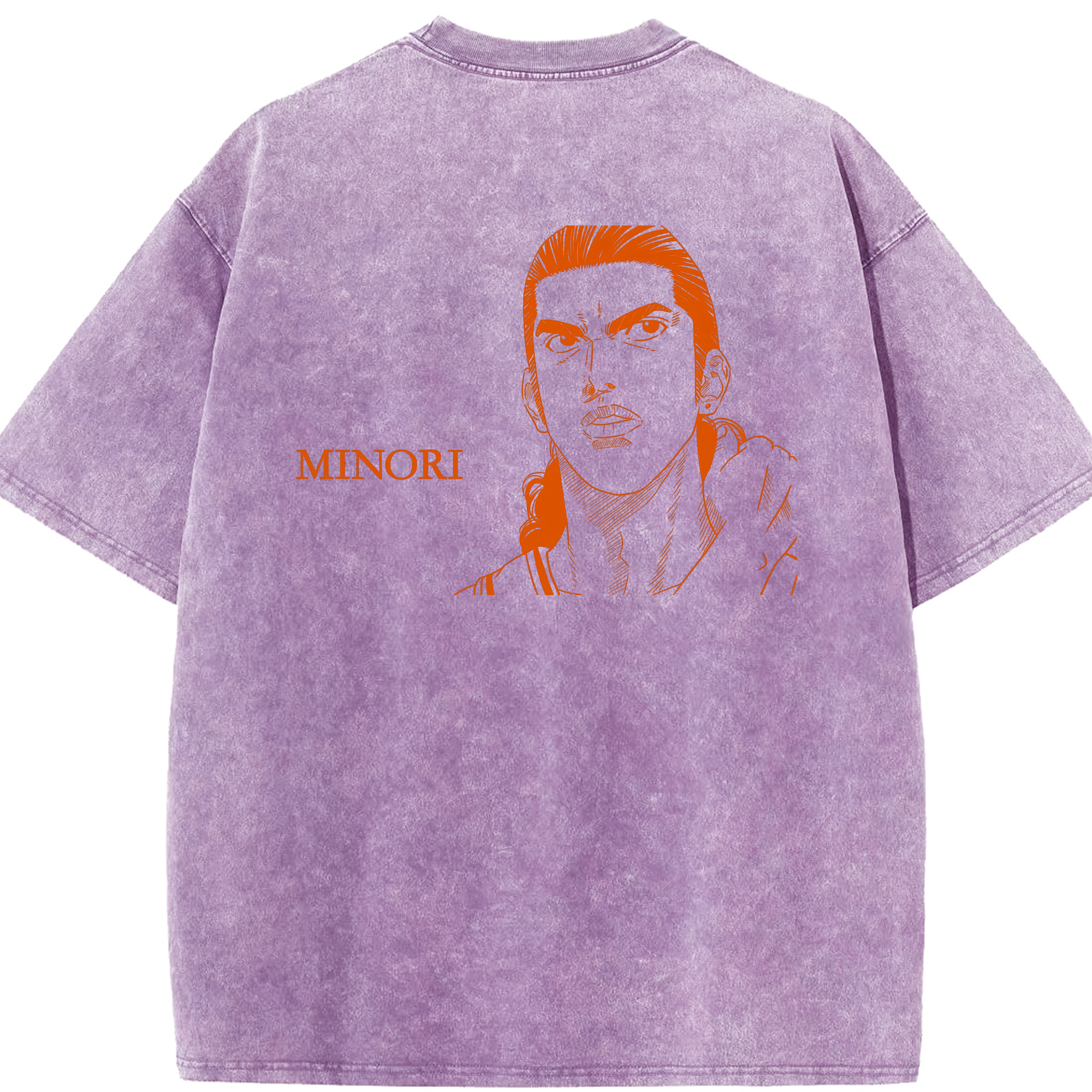 SLAM DUNK／スラムダンク 綿100% ヴィンテージ風 半袖Tシャツ（背面プリント）
