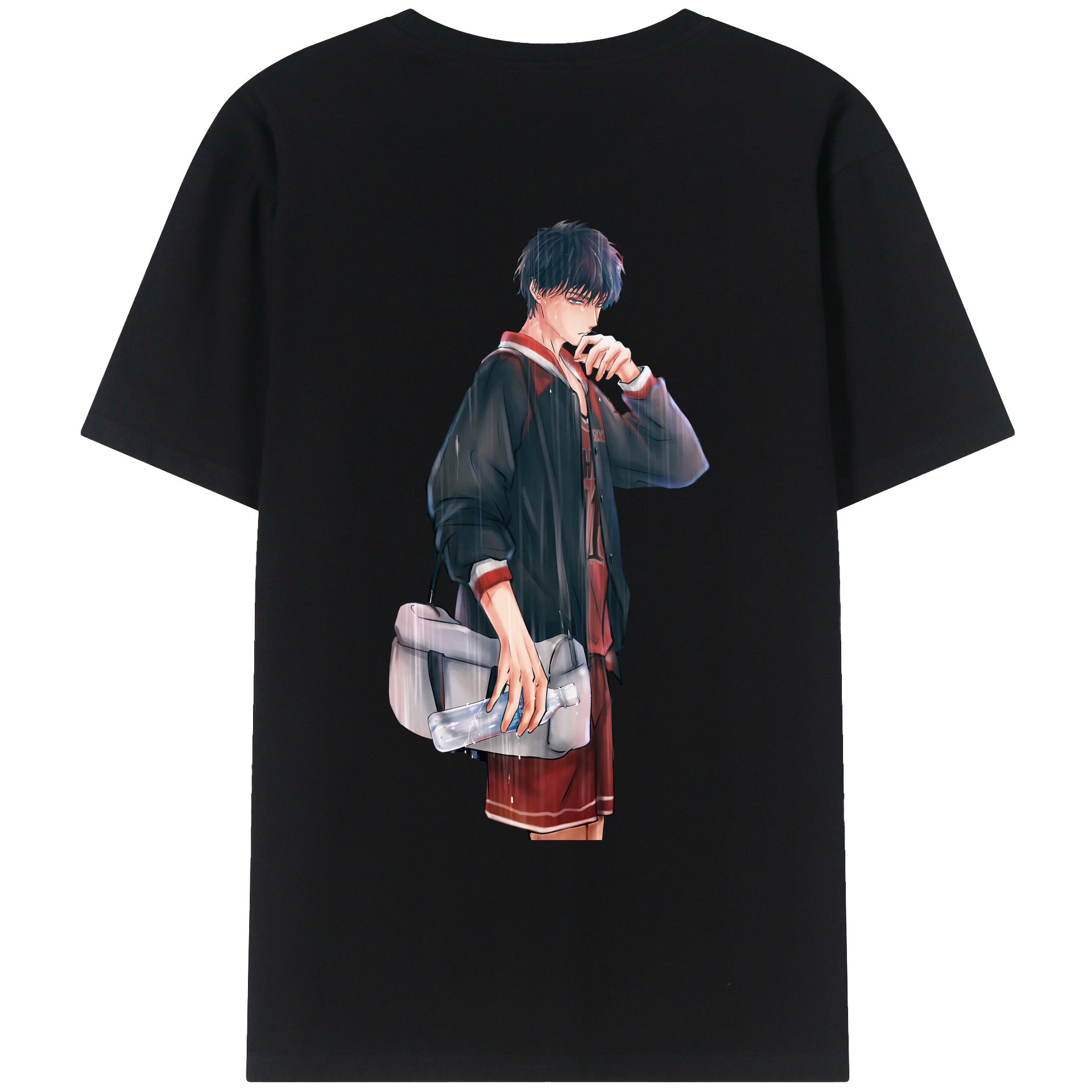 （画像用） SLAM DUNK／スラムダンク 綿100％ メンズ半袖Tシャツ（バックプリント） 通気性