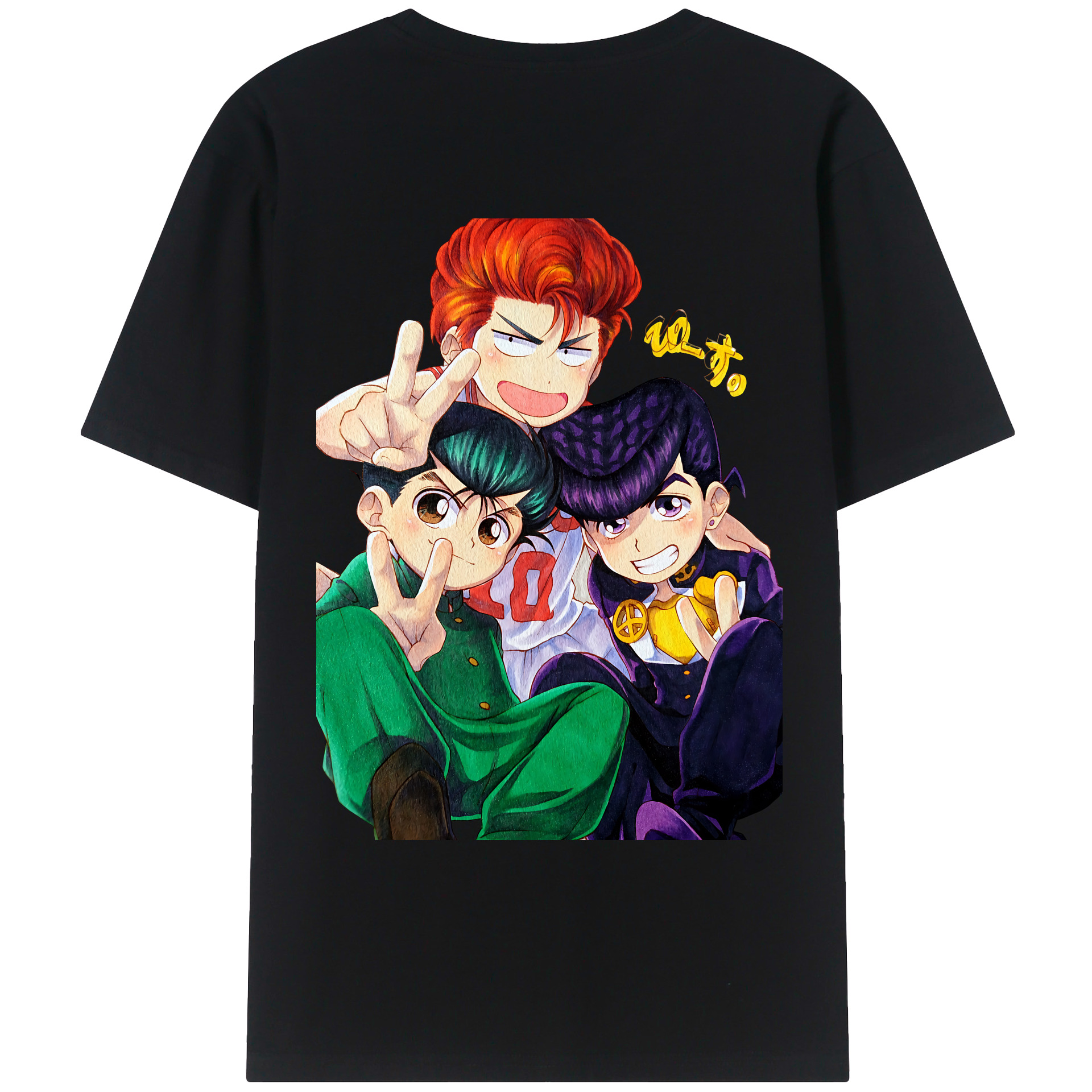 （画像用） SLAM DUNK／スラムダンク 綿100％ メンズ半袖Tシャツ（バックプリント） 通気性