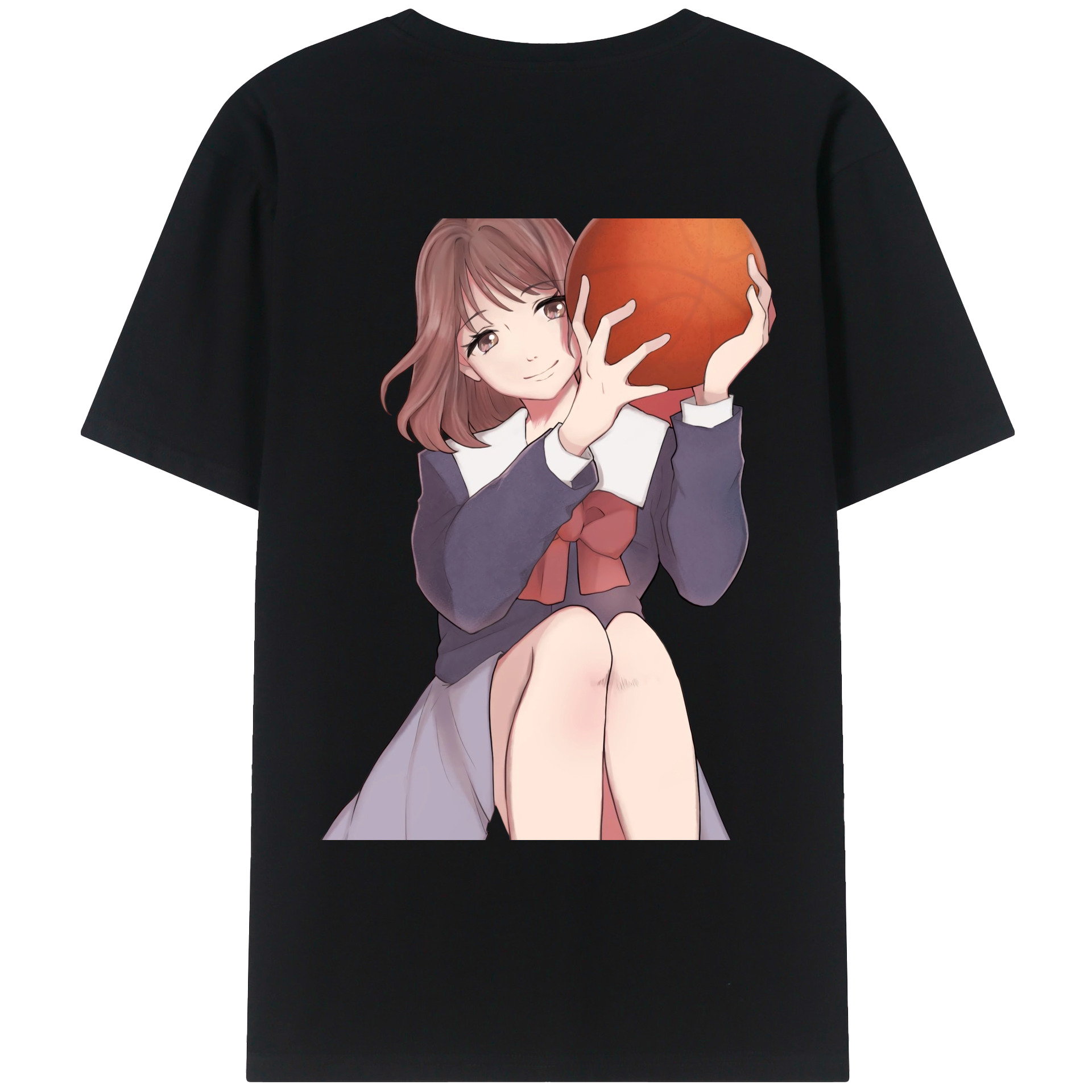 （画像用） SLAM DUNK／スラムダンク 綿100％ メンズ半袖Tシャツ（バックプリント） 通気性