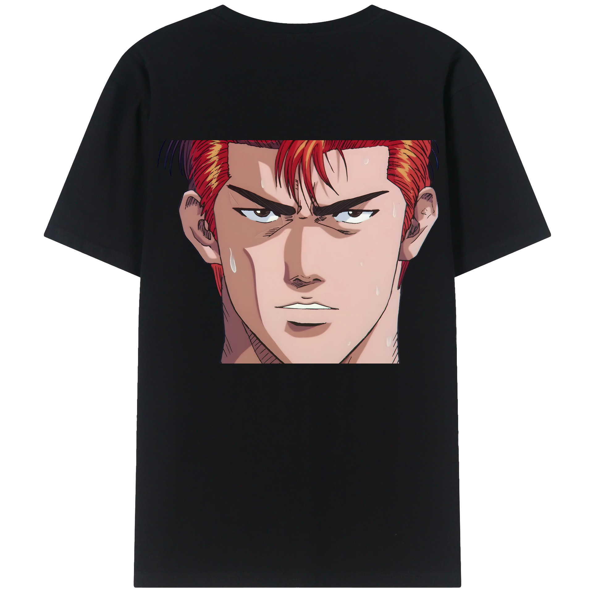 （画像用） SLAM DUNK／スラムダンク 綿100％ メンズ半袖Tシャツ（バックプリント） 通気性