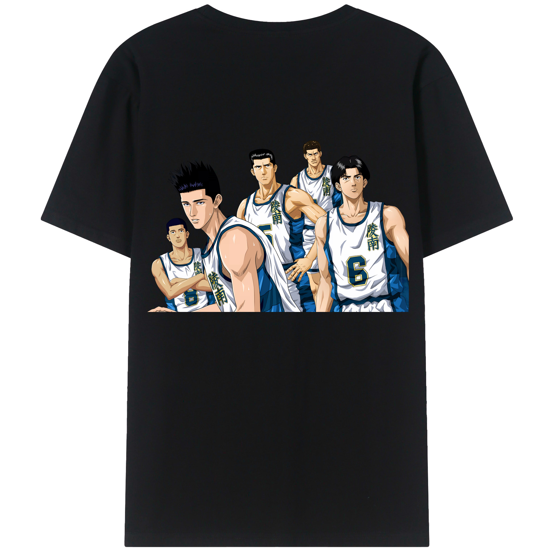 （画像用） SLAM DUNK／スラムダンク 綿100％ メンズ半袖Tシャツ（バックプリント） 通気性