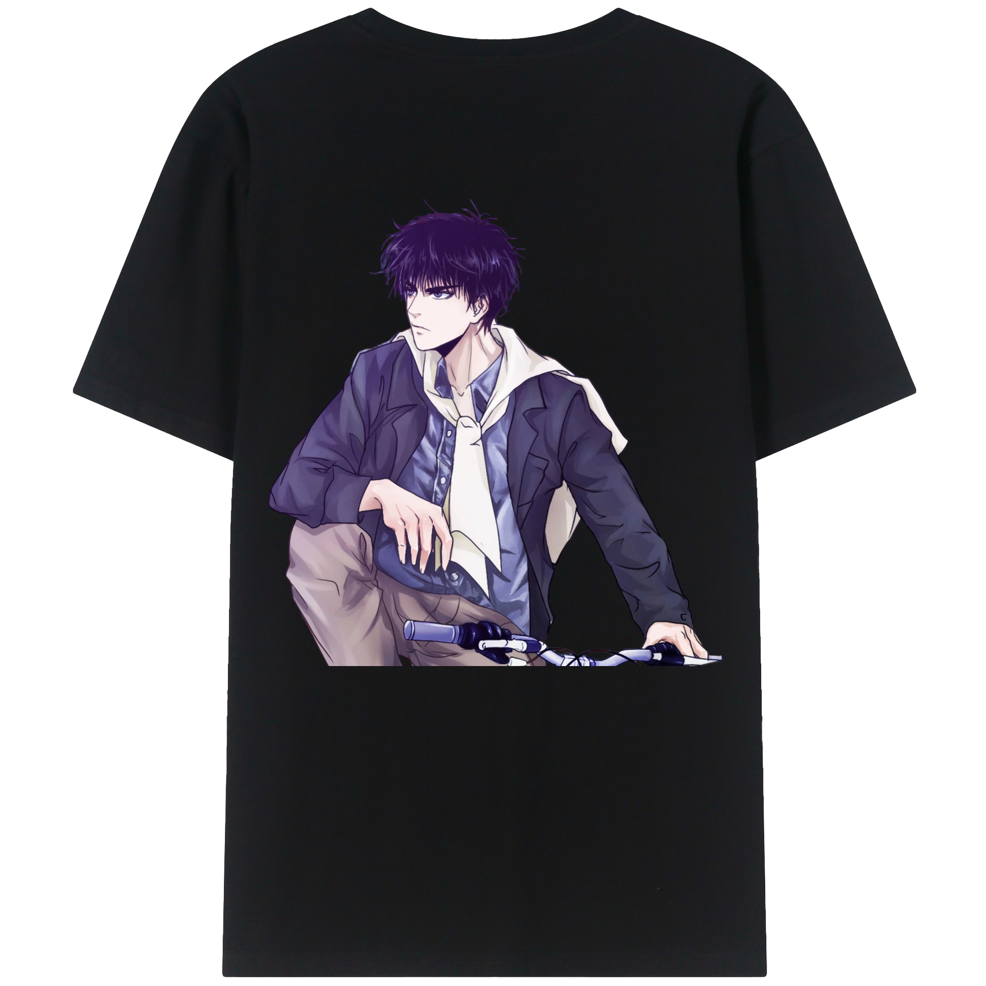 （画像用） SLAM DUNK／スラムダンク 綿100％ メンズ半袖Tシャツ（バックプリント） 通気性