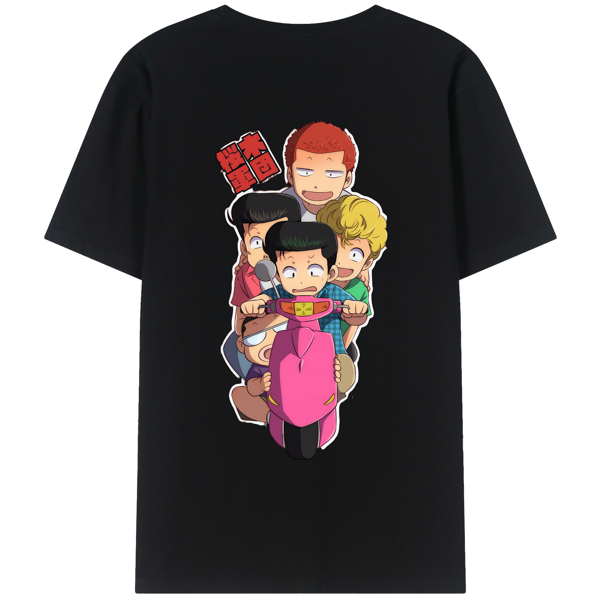 （画像用） SLAM DUNK／スラムダンク 綿100％ メンズ半袖Tシャツ（バックプリント） 通気性