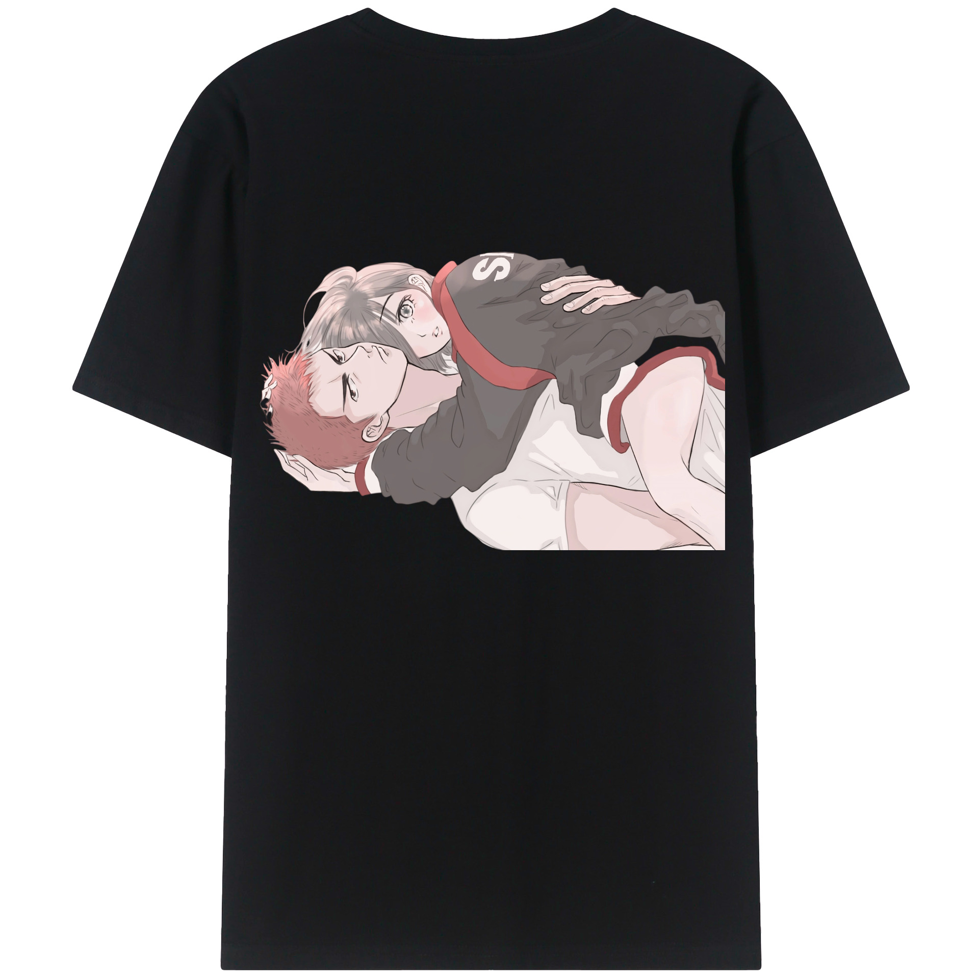 （画像用） SLAM DUNK／スラムダンク 綿100％ メンズ半袖Tシャツ（バックプリント） 通気性